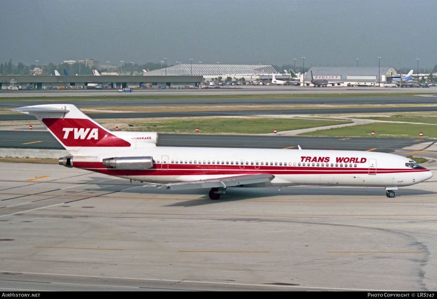 Aircraft Photo of N54345 | Boeing 727-231/Adv | Trans World Airlines - TWA | AirHistory.net #301602