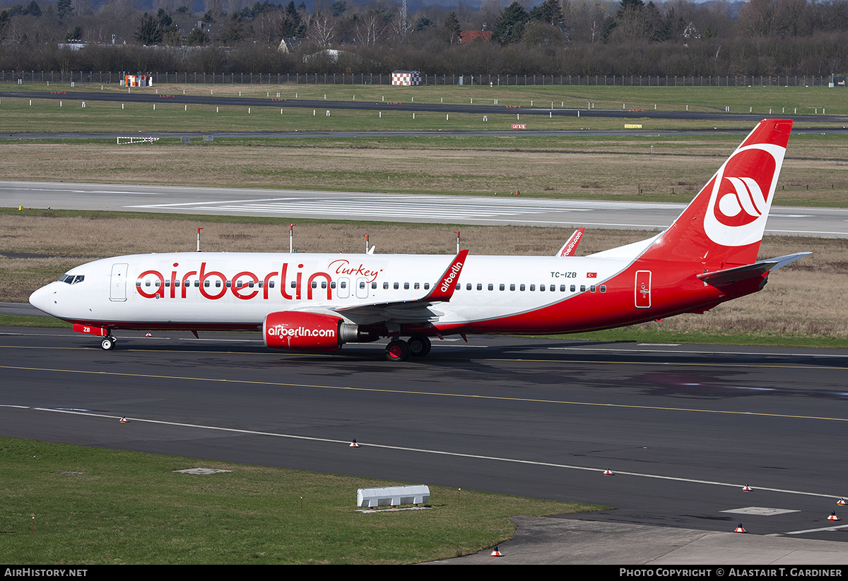 Aircraft Photo of TC-IZB | Boeing 737-86J | Air Berlin Turkey | AirHistory.net #301646