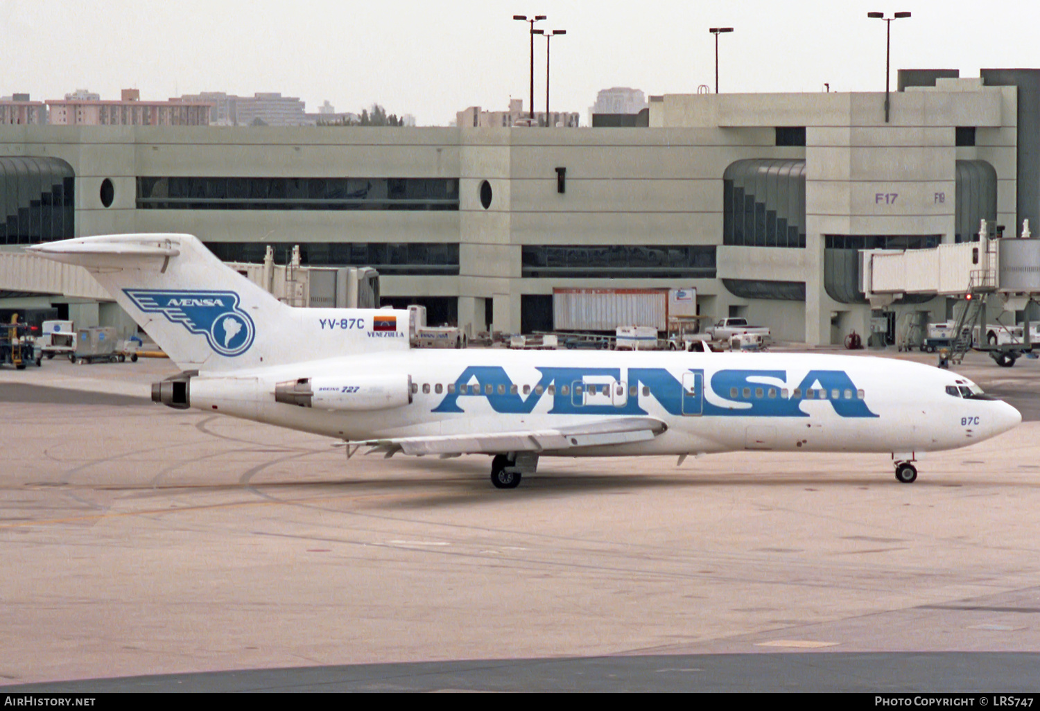 Aircraft Photo of YV-87C | Boeing 727-22 | Avensa - Aerovías Venezolanas | AirHistory.net #301666