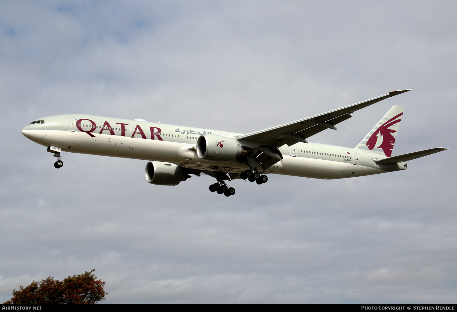 Aircraft Photo of A7-BEN | Boeing 777-300/ER | Qatar Airways | AirHistory.net #301752