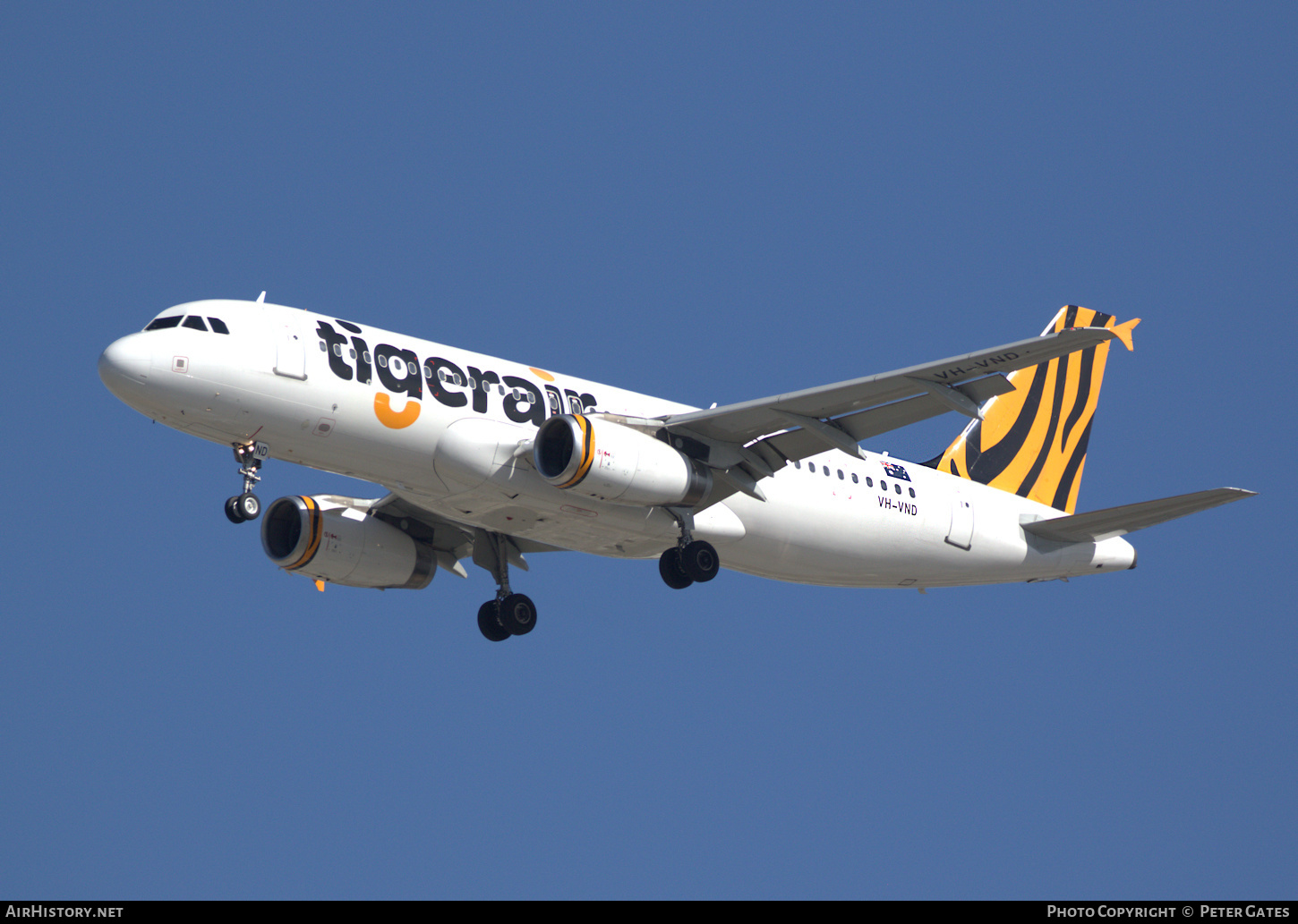 Aircraft Photo of VH-VND | Airbus A320-232 | Tigerair | AirHistory.net #301835