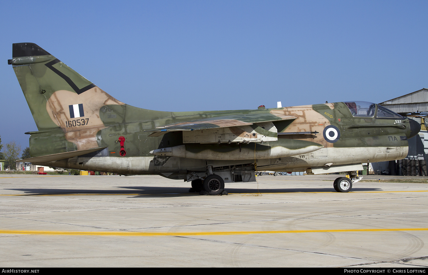 Aircraft Photo of 160537 | Vought A-7E Corsair II | Greece - Air Force | AirHistory.net #301954