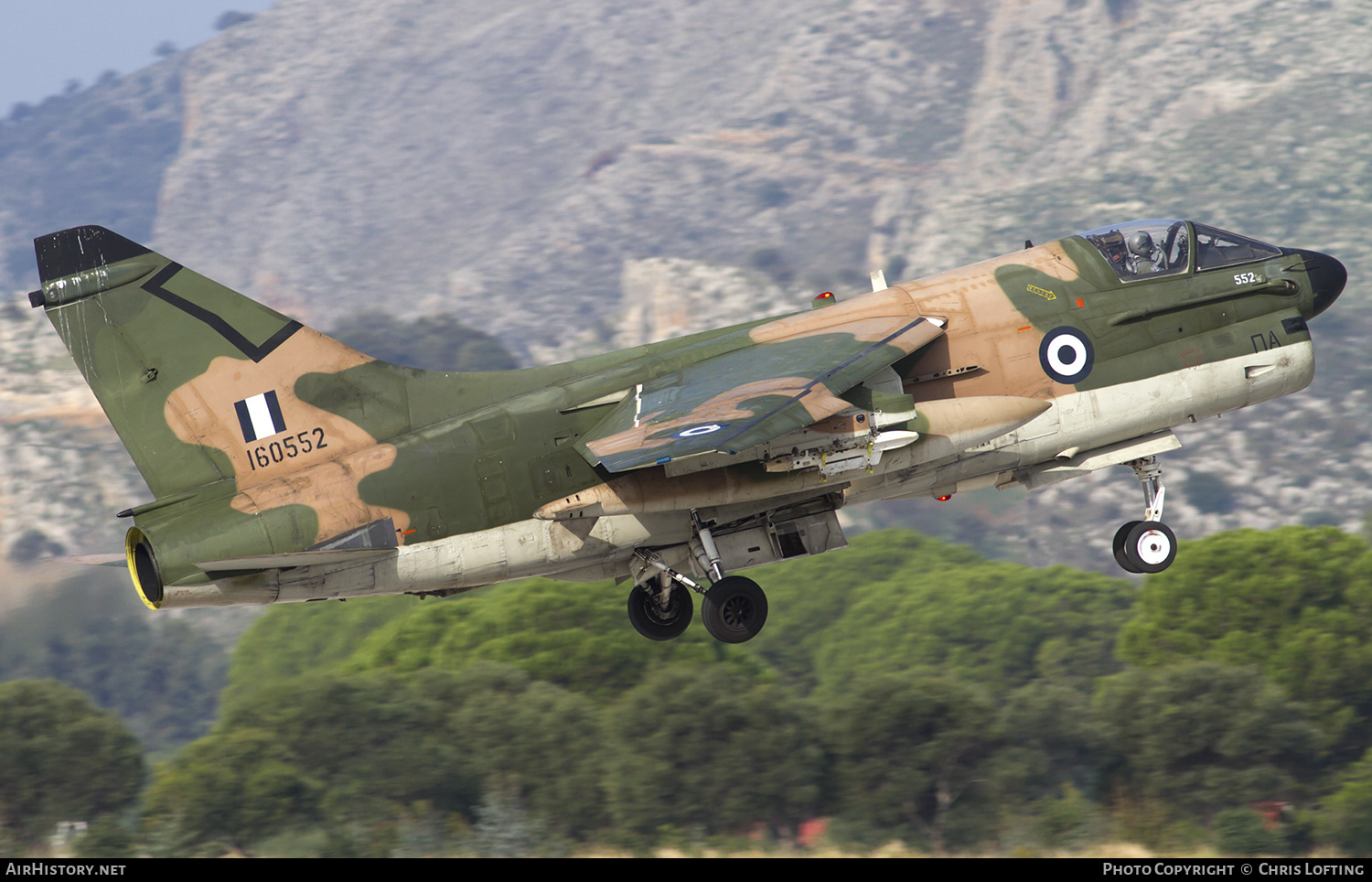 Aircraft Photo of 160552 | Vought A-7E Corsair II | Greece - Air Force | AirHistory.net #301961