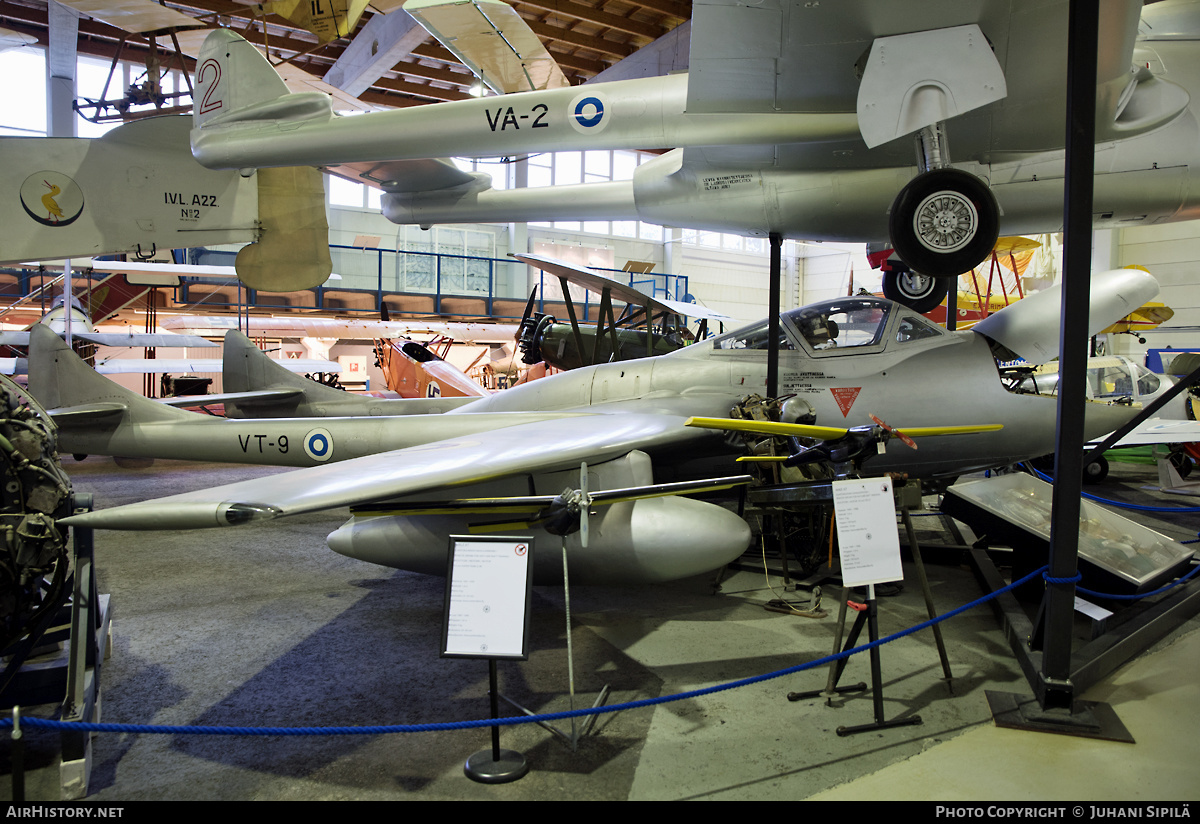 Aircraft Photo of VT-9 | De Havilland D.H. 115 Vampire T55 | Finland - Air Force | AirHistory.net #301999