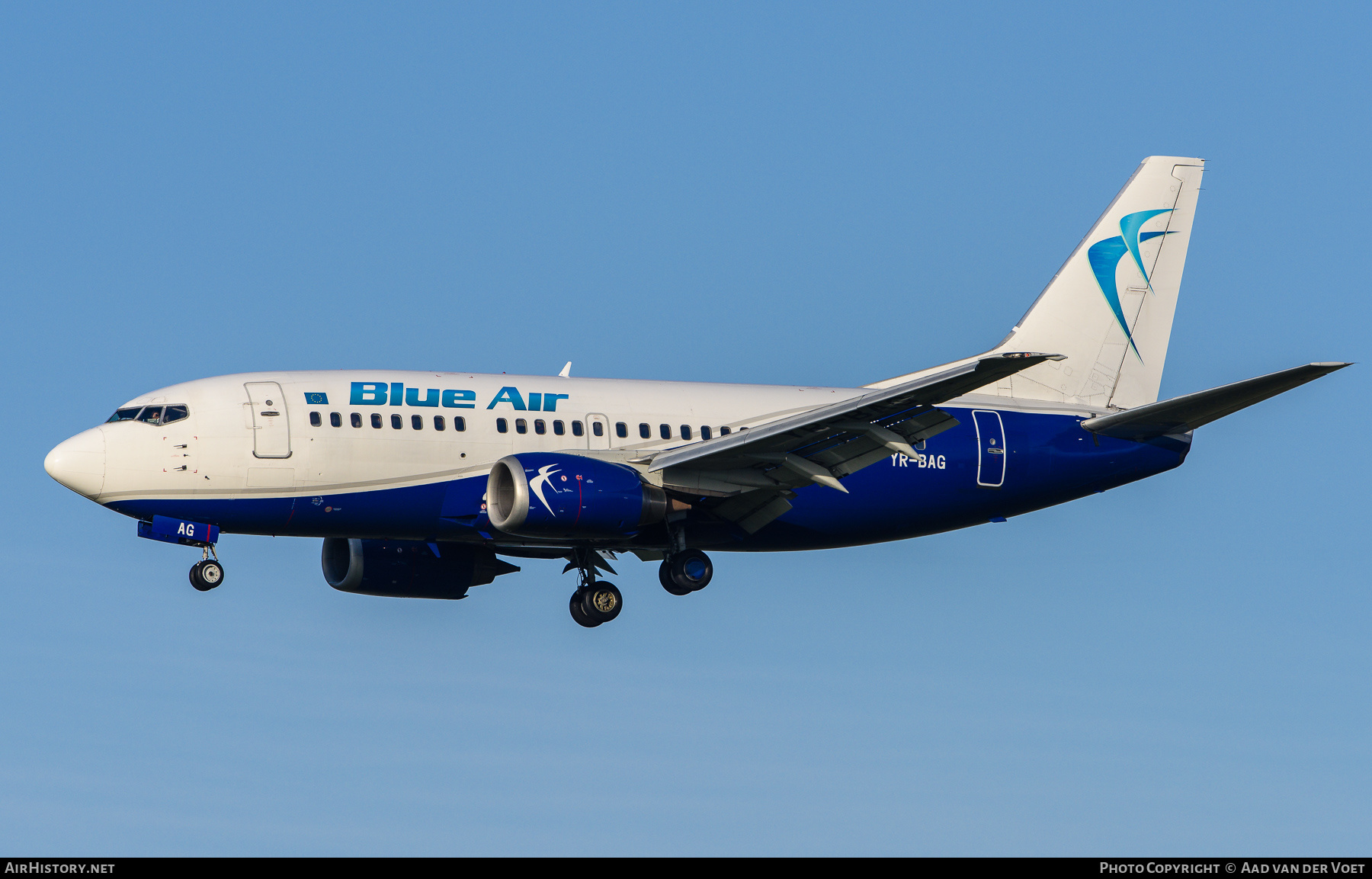 Aircraft Photo of YR-BAG | Boeing 737-5L9 | Blue Air | AirHistory.net #302038