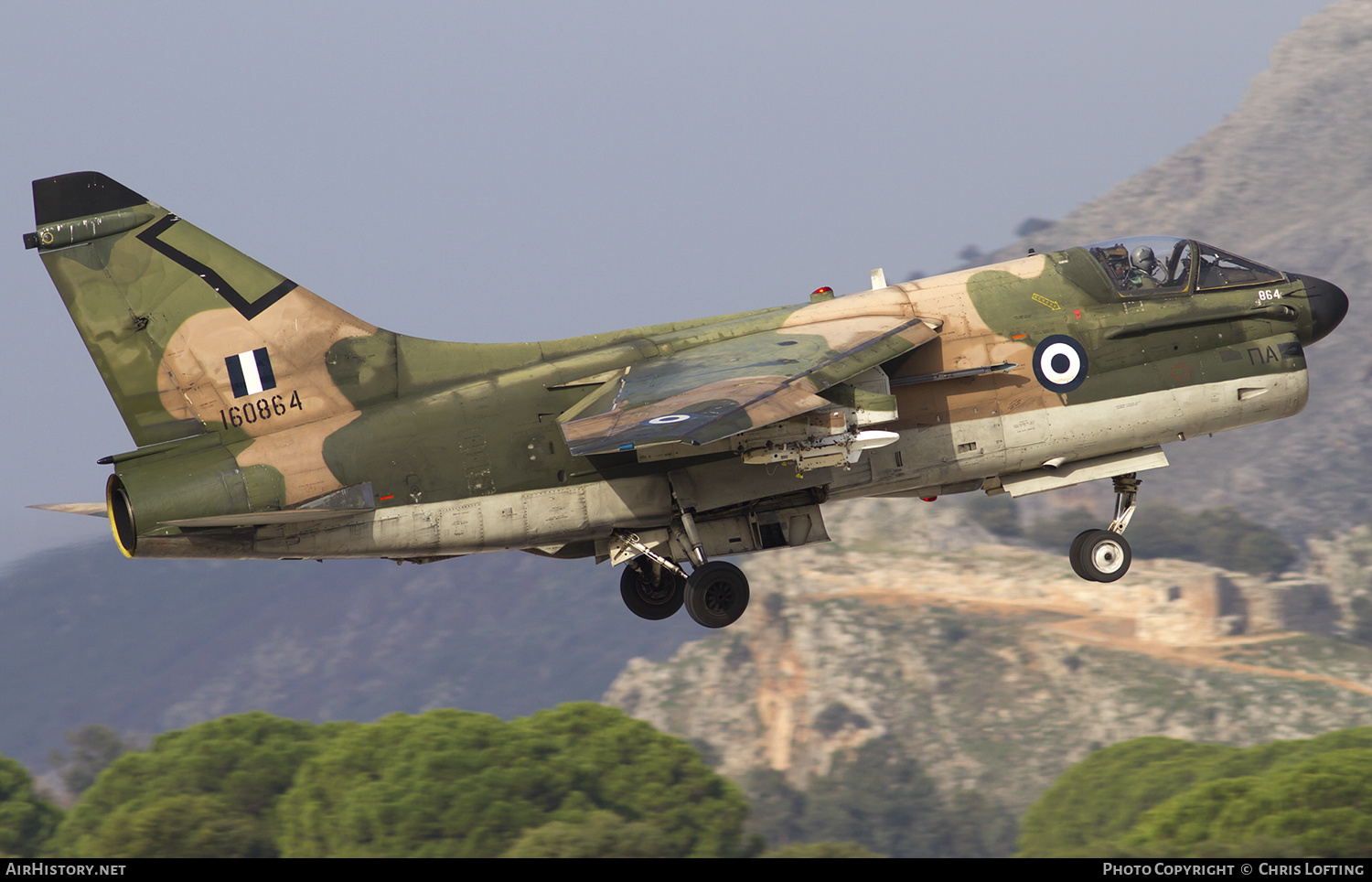 Aircraft Photo of 160864 | Vought A-7E Corsair II | Greece - Air Force | AirHistory.net #302094