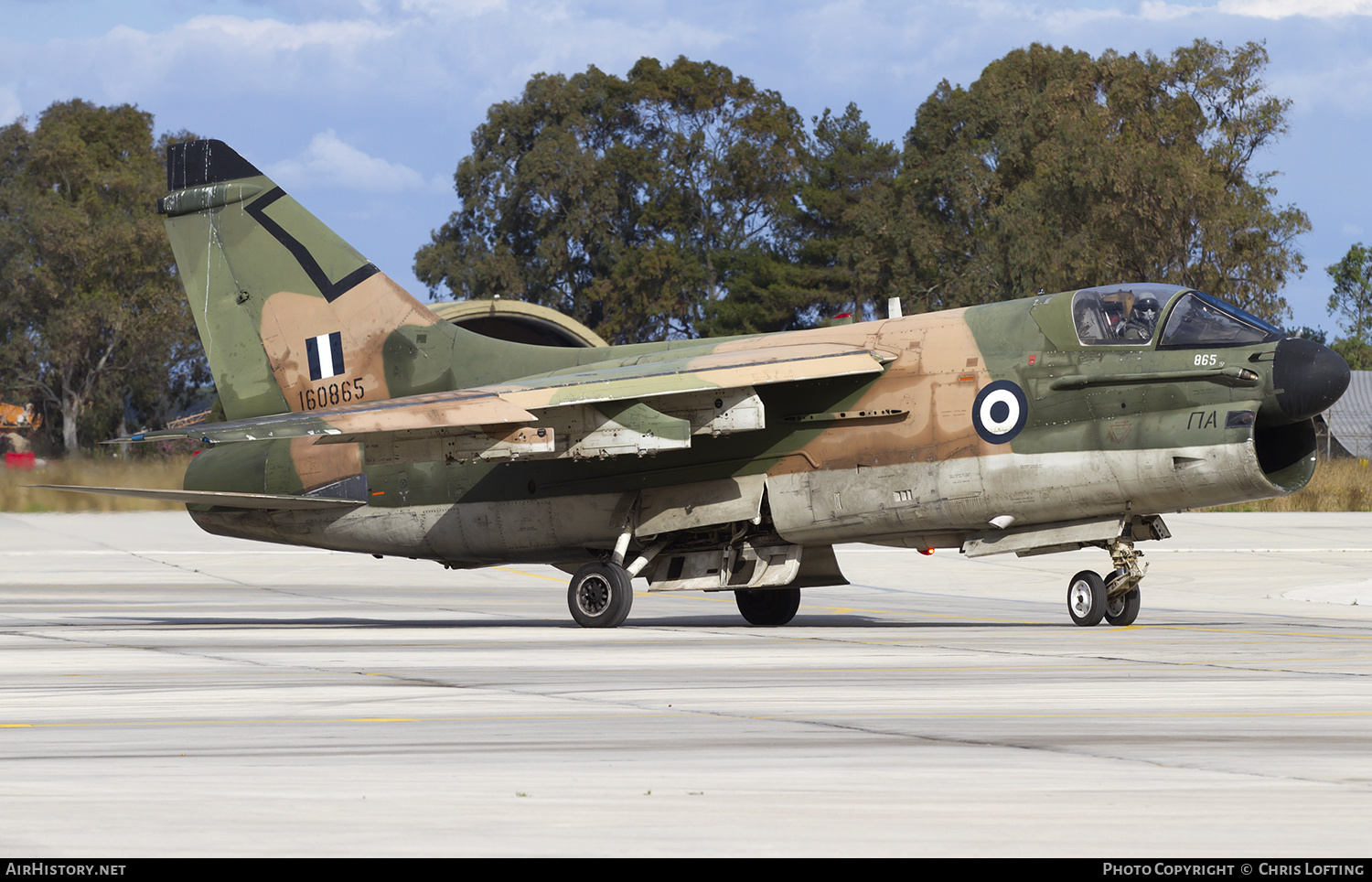 Aircraft Photo of 160865 | Vought A-7E Corsair II | Greece - Air Force | AirHistory.net #302147