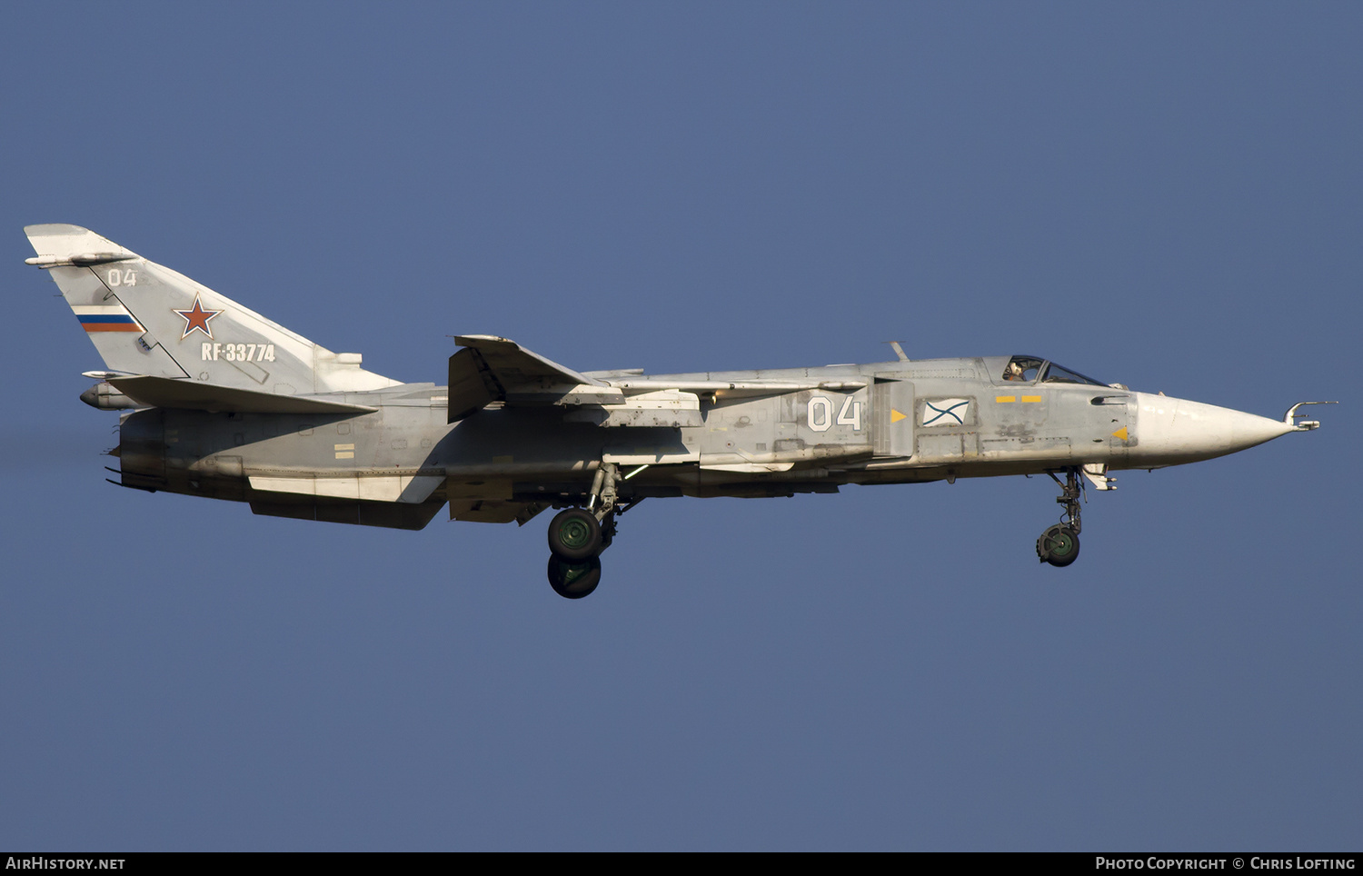 Aircraft Photo of RF-33774 | Sukhoi Su-24 | Russia - Navy | AirHistory.net #302178