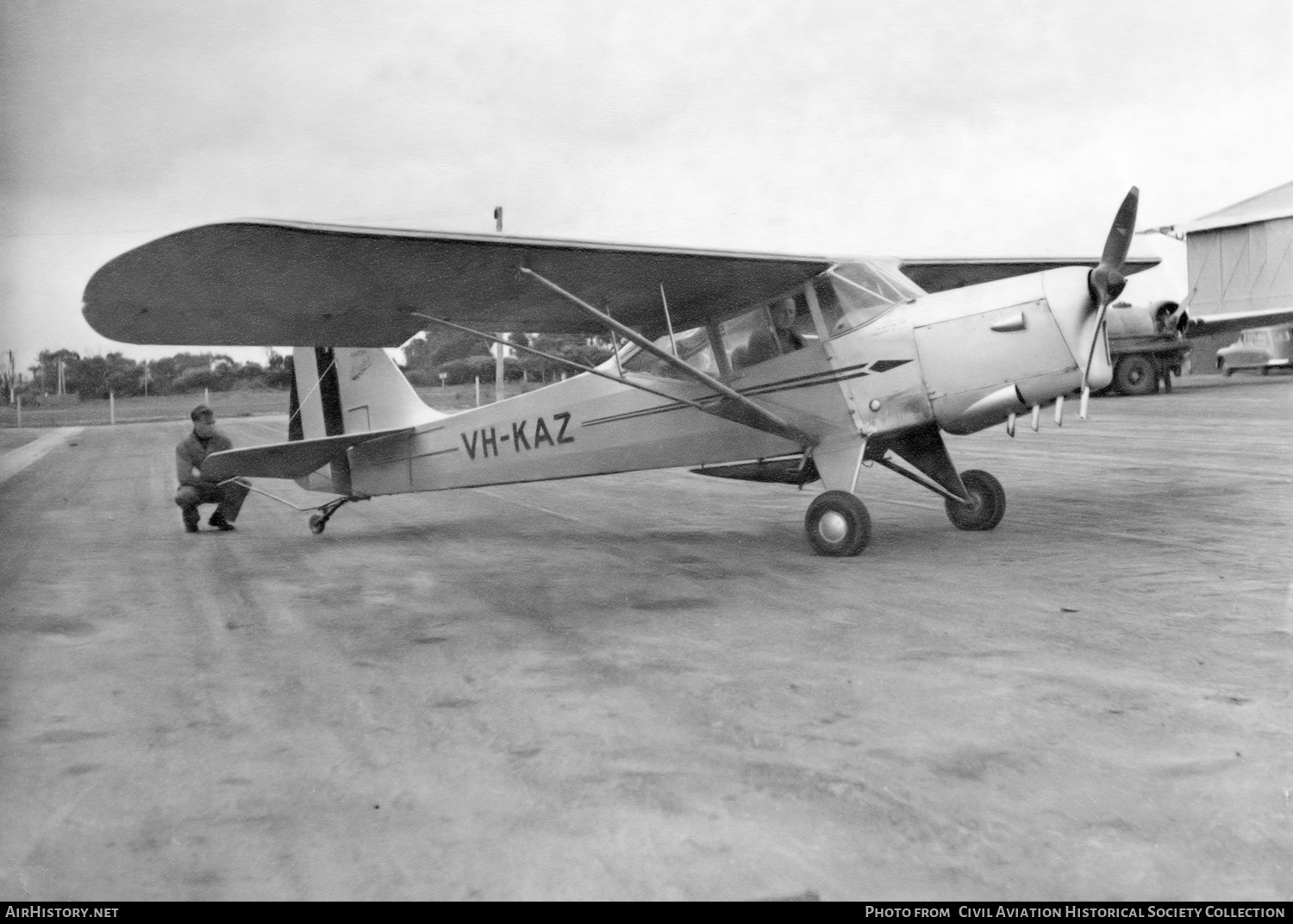 Aircraft Photo of VH-KAZ | Auster J-1B Aiglet | Royal Victorian Aero Club | AirHistory.net #302220
