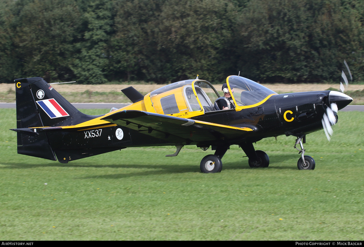Aircraft Photo of G-CBCB / XX537 | Scottish Aviation Bulldog 120/121 | UK - Air Force | AirHistory.net #302280