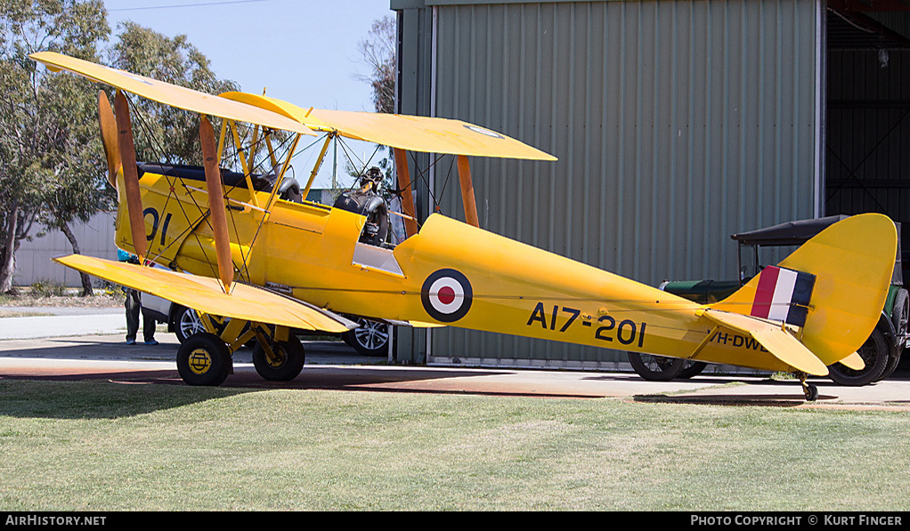 Aircraft Photo of VH-DWD / A17-201 | De Havilland D.H. 82A Tiger Moth | Australia - Air Force | AirHistory.net #302332