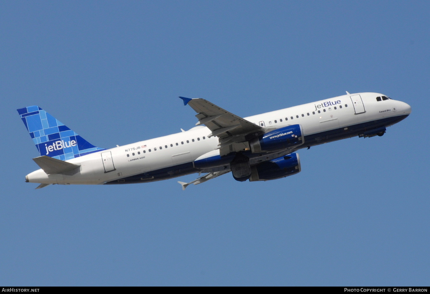 Aircraft Photo of N775JB | Airbus A320-232 | JetBlue Airways | AirHistory.net #302342