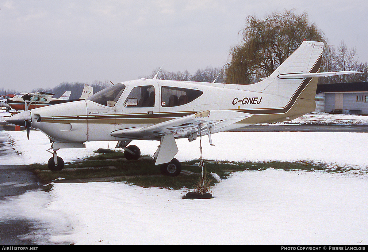 Aircraft Photo of C-GNEJ | Rockwell Commander 112A | AirHistory.net #302371
