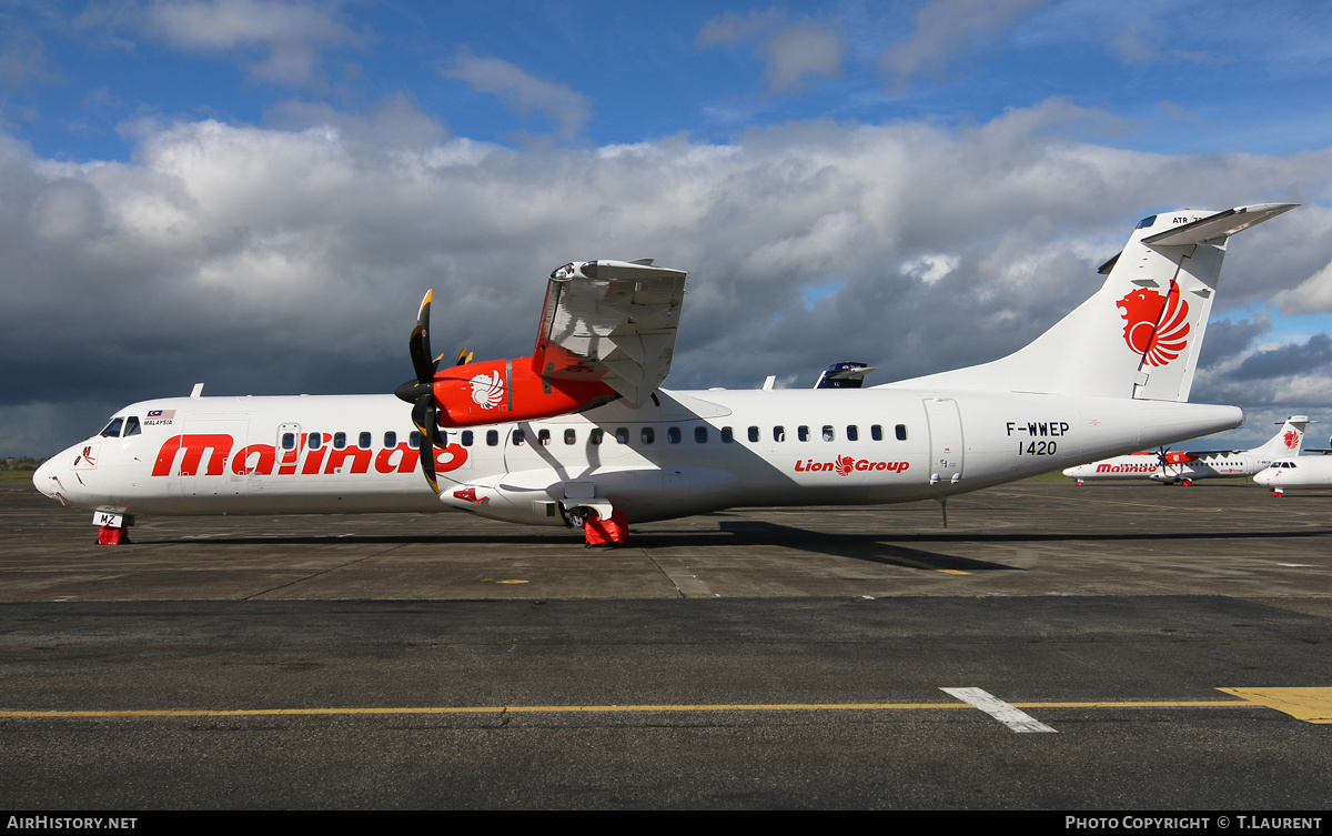 Aircraft Photo of F-WWEP | ATR ATR-72-600 (ATR-72-212A) | Malindo Air | AirHistory.net #302424