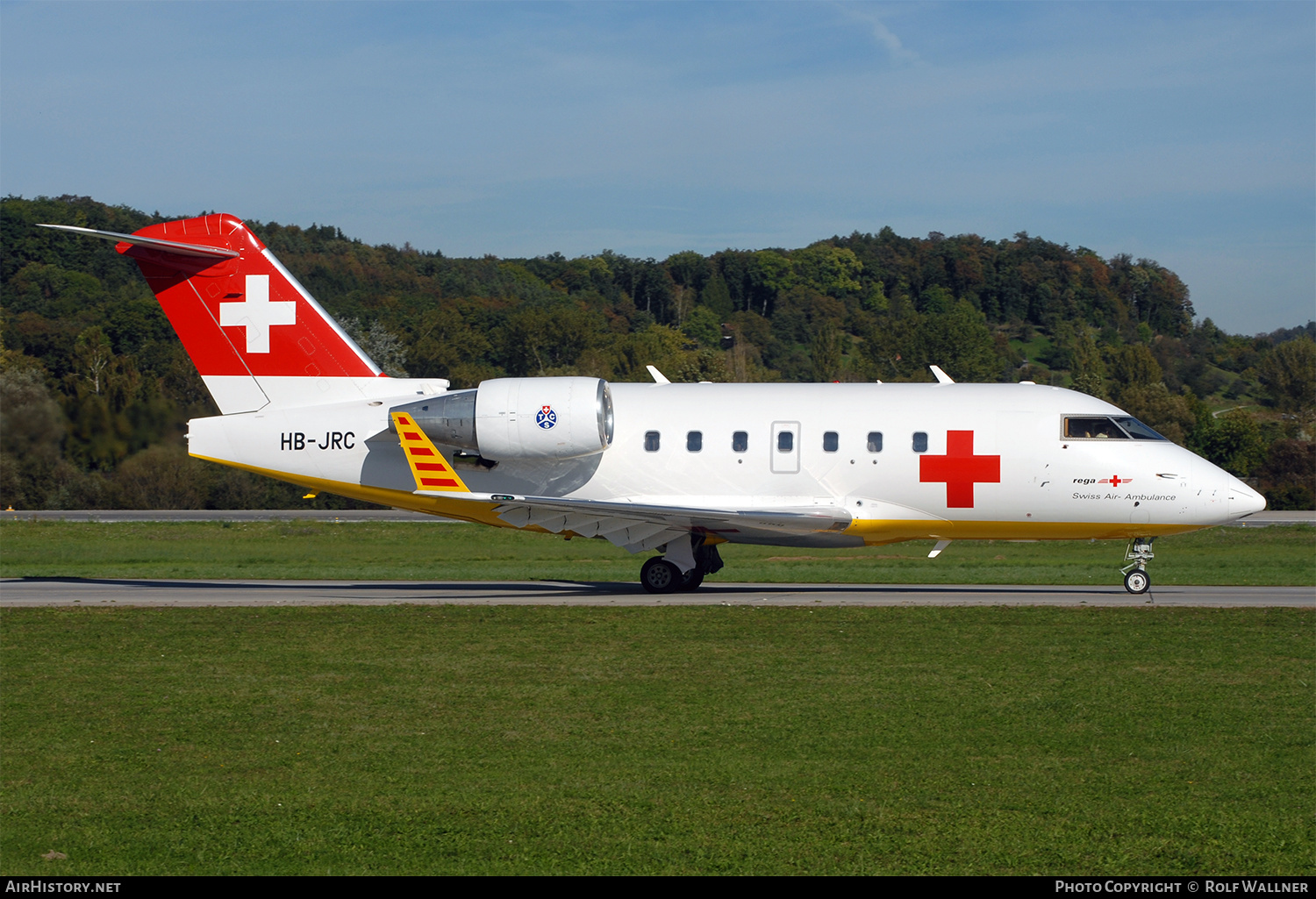 Aircraft Photo of HB-JRC | Bombardier Challenger 604 (CL-600-2B16) | REGA - Swiss Air Ambulance | AirHistory.net #302482