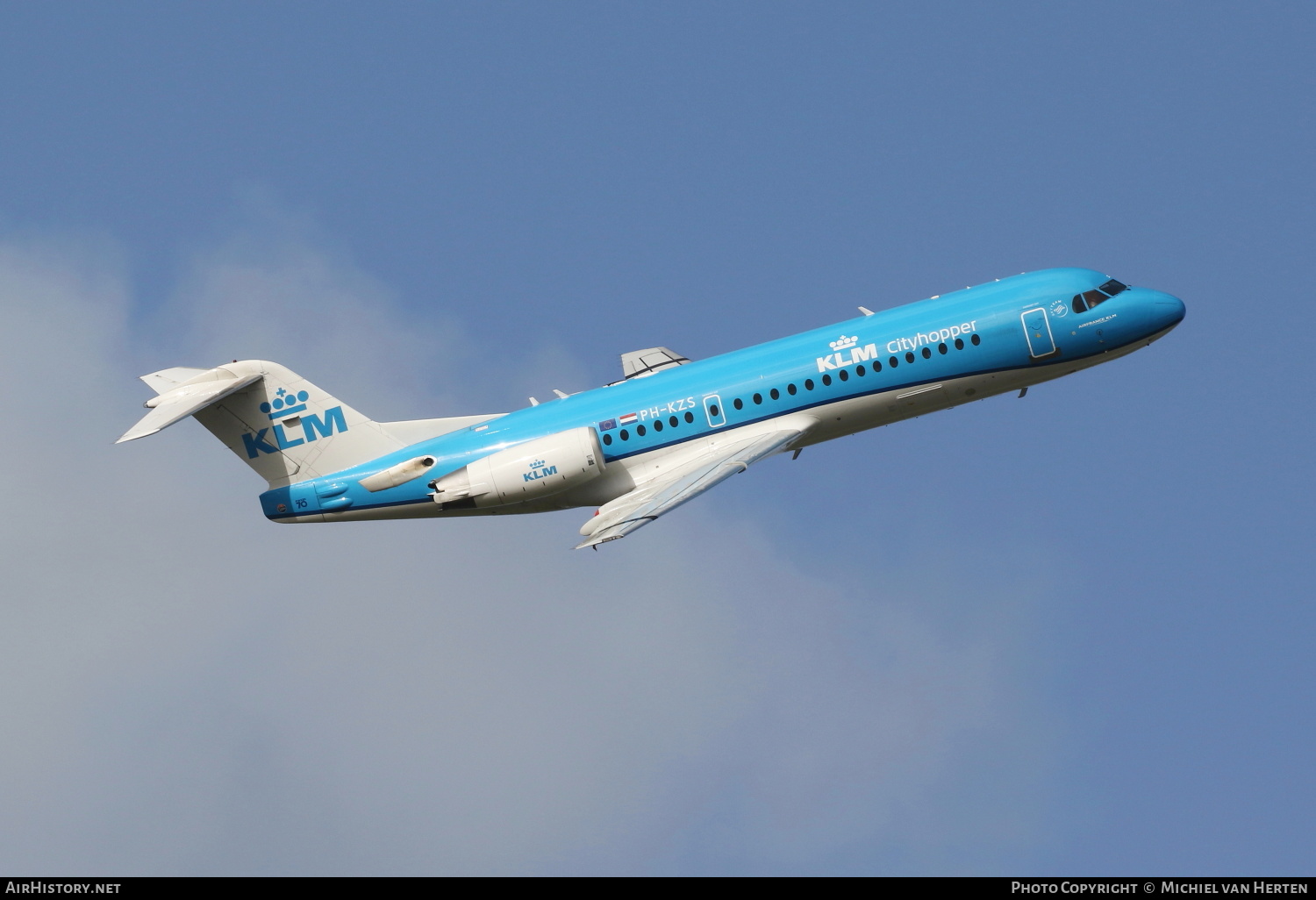 Aircraft Photo of PH-KZS | Fokker 70 (F28-0070) | KLM Cityhopper | AirHistory.net #302545
