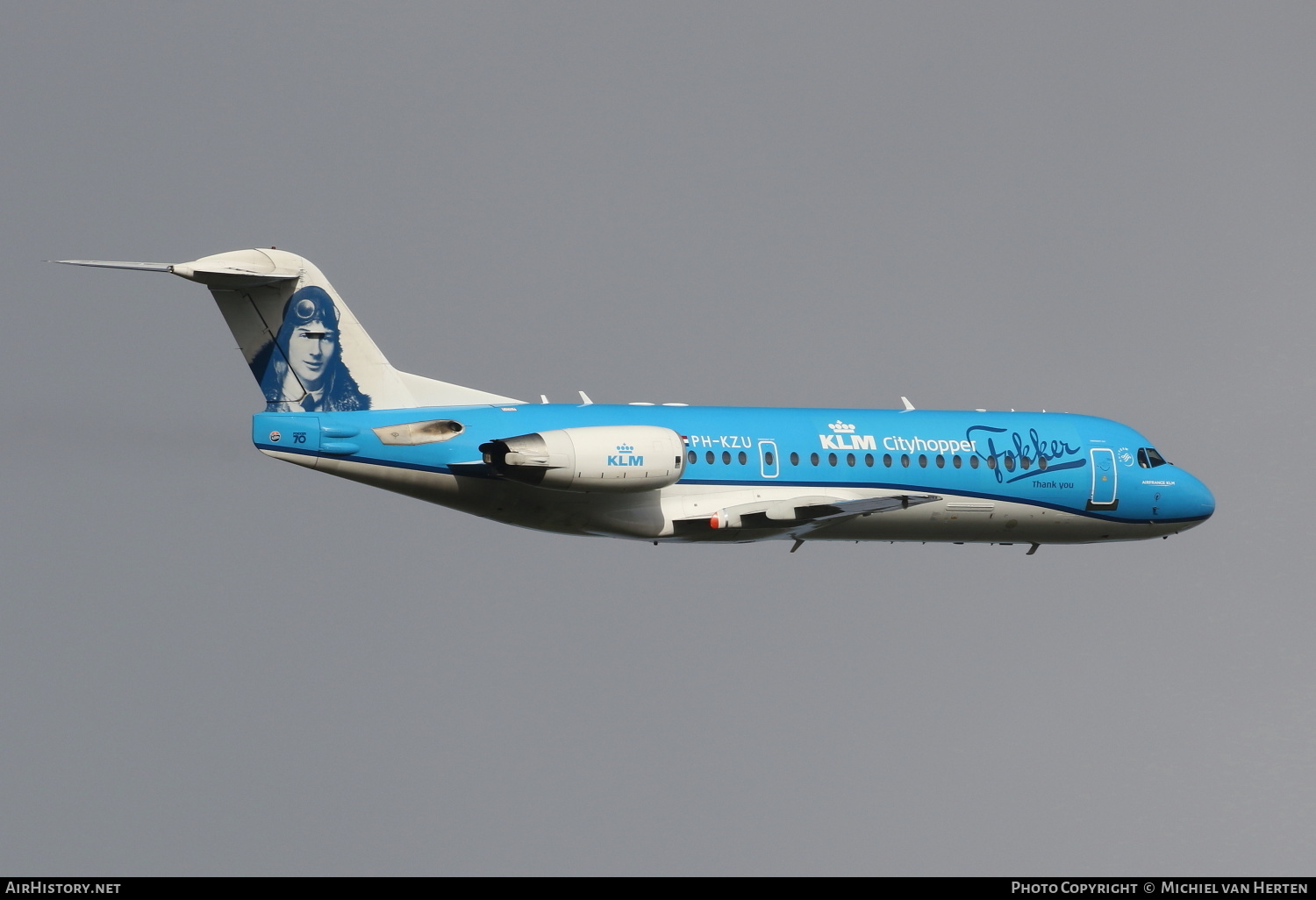 Aircraft Photo of PH-KZU | Fokker 70 (F28-0070) | KLM Cityhopper | AirHistory.net #302563
