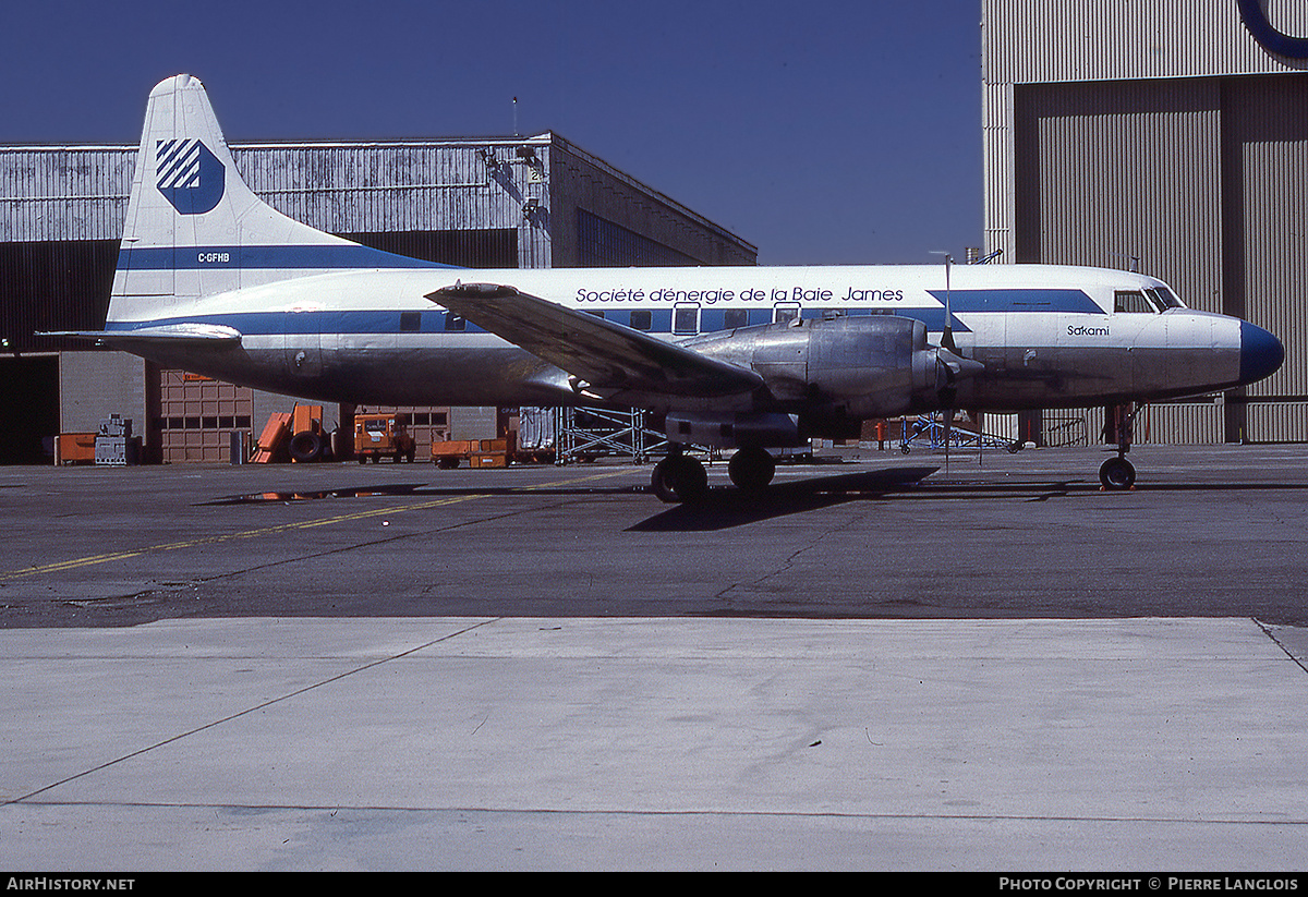 Aircraft Photo of C-GFHB | Convair 580 | Société d'Énergie de la Baie James | AirHistory.net #302581