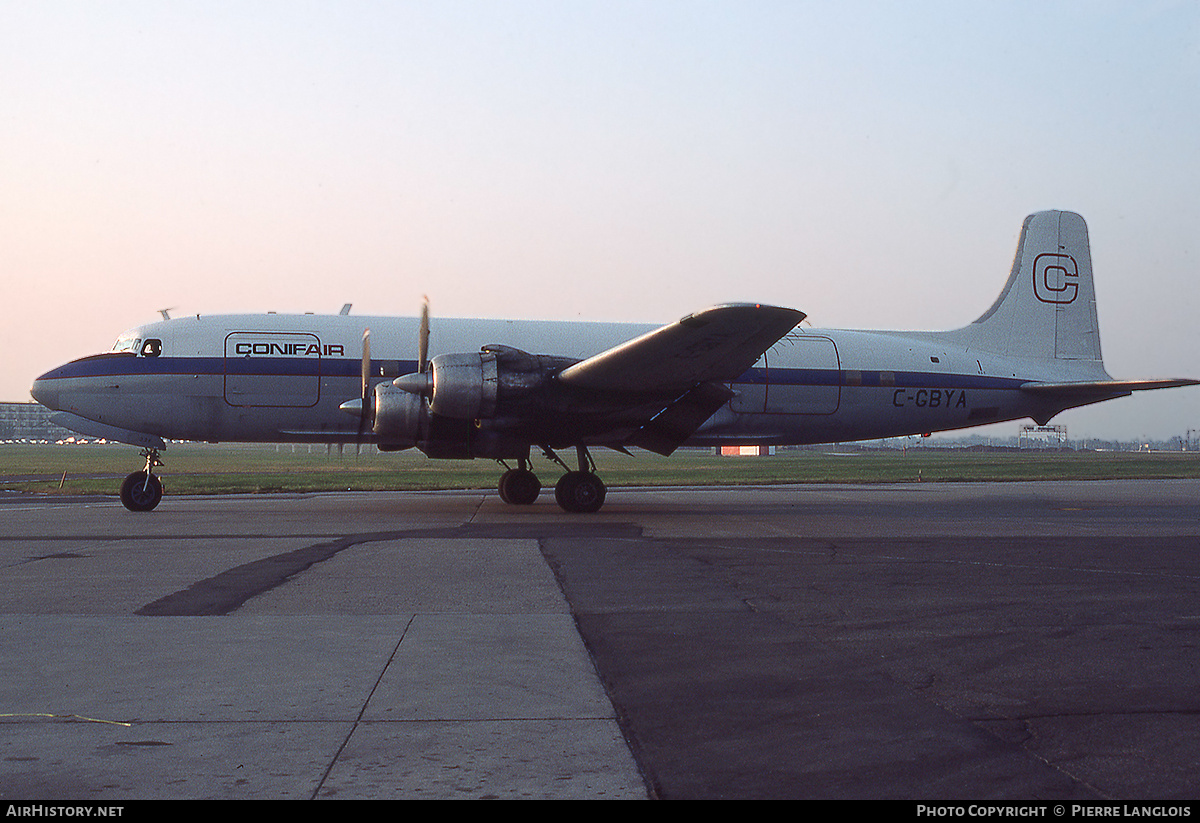 Aircraft Photo of C-GBYA | Douglas DC-6A | Conifair Aviation | AirHistory.net #302622