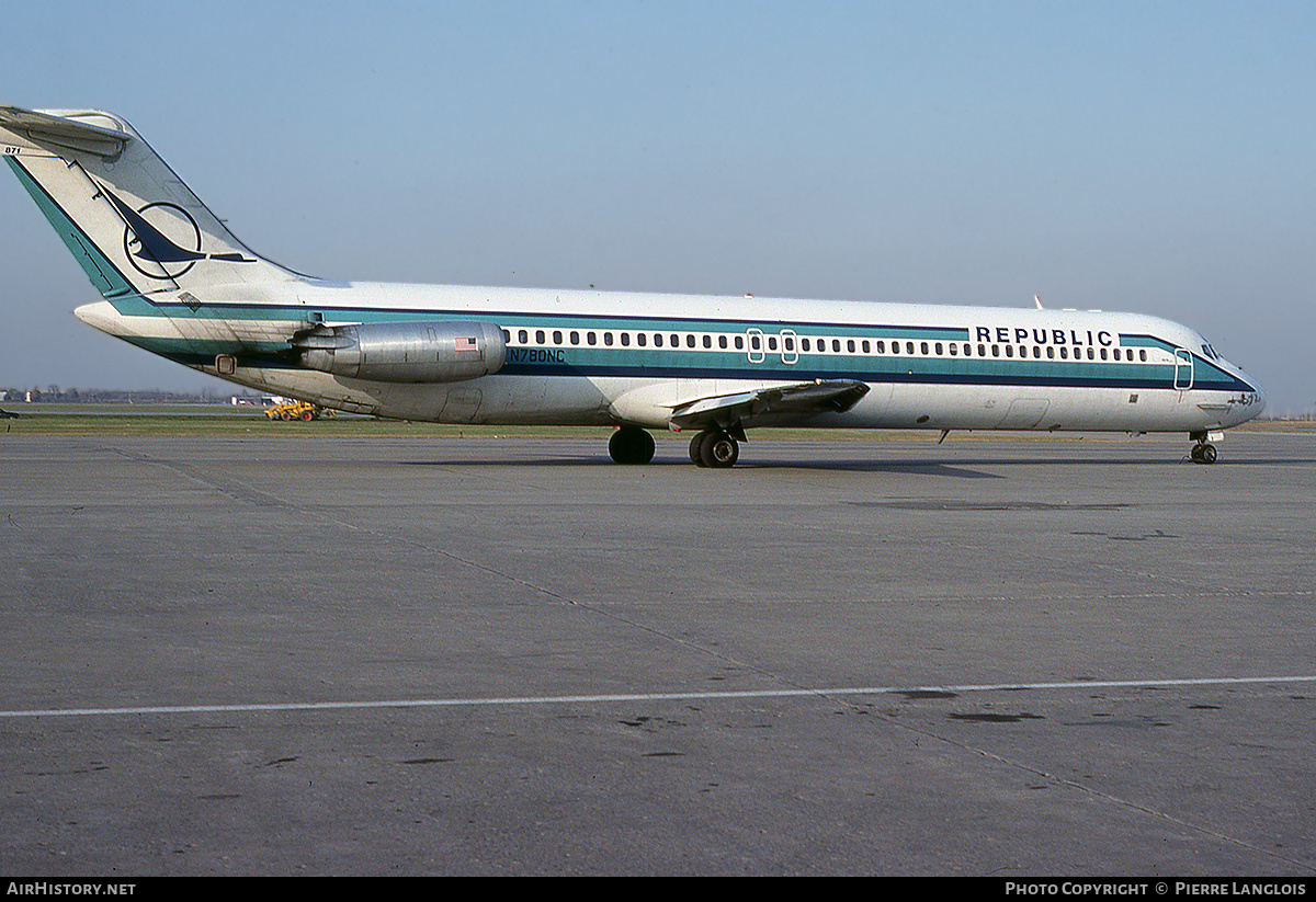 Aircraft Photo of N780NC | McDonnell Douglas DC-9-51 | Republic Airlines | AirHistory.net #302628