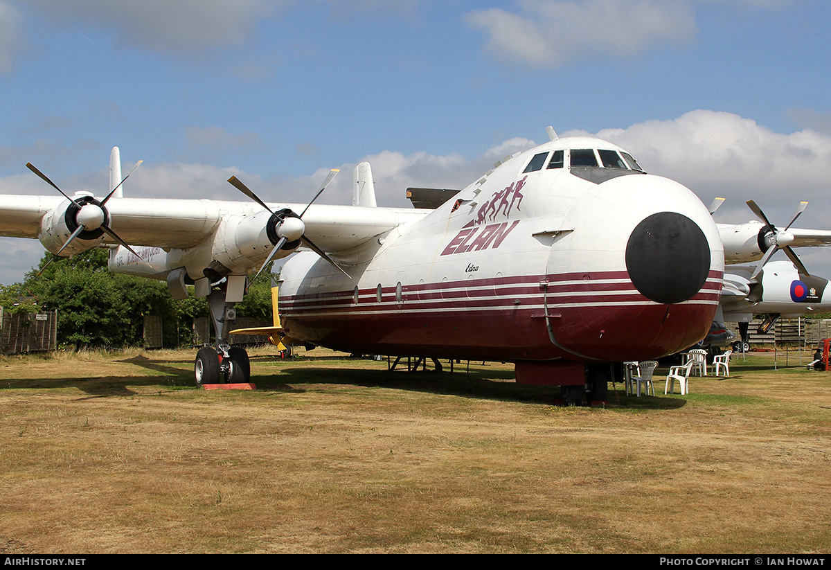 Aircraft Photo of G-APRL | Armstrong Whitworth AW-650 Argosy 101 | Elan Overnight Delivery System | AirHistory.net #302700