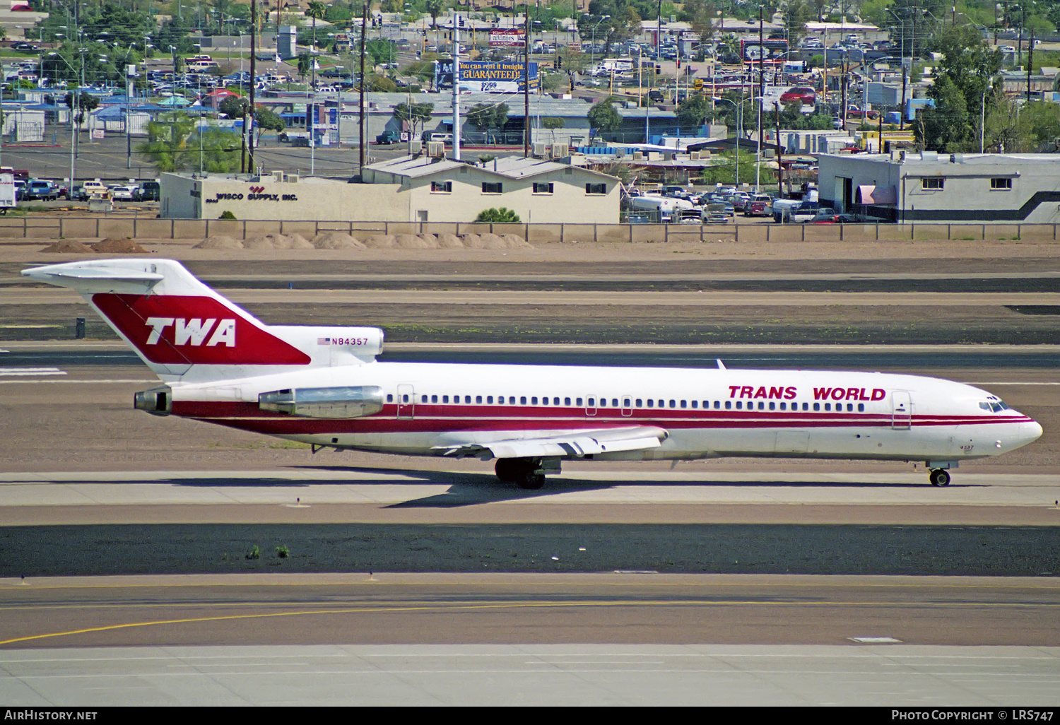 Aircraft Photo of N84357 | Boeing 727-231/Adv | Trans World Airlines - TWA | AirHistory.net #302761