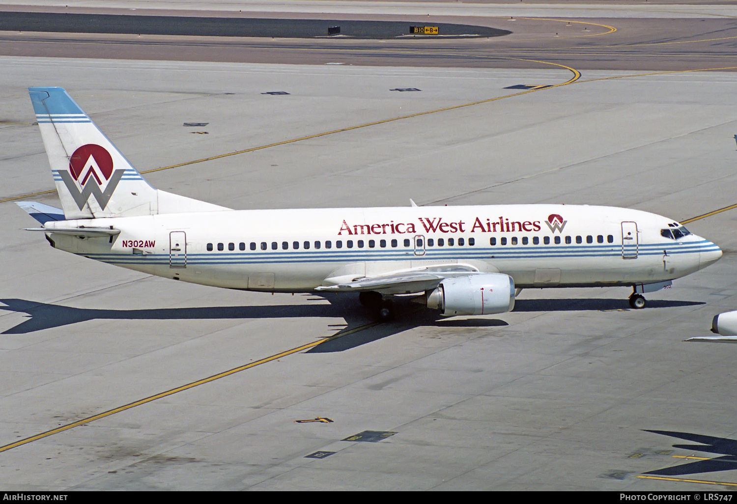 Aircraft Photo of N302AW | Boeing 737-3G7 | America West Airlines | AirHistory.net #302772