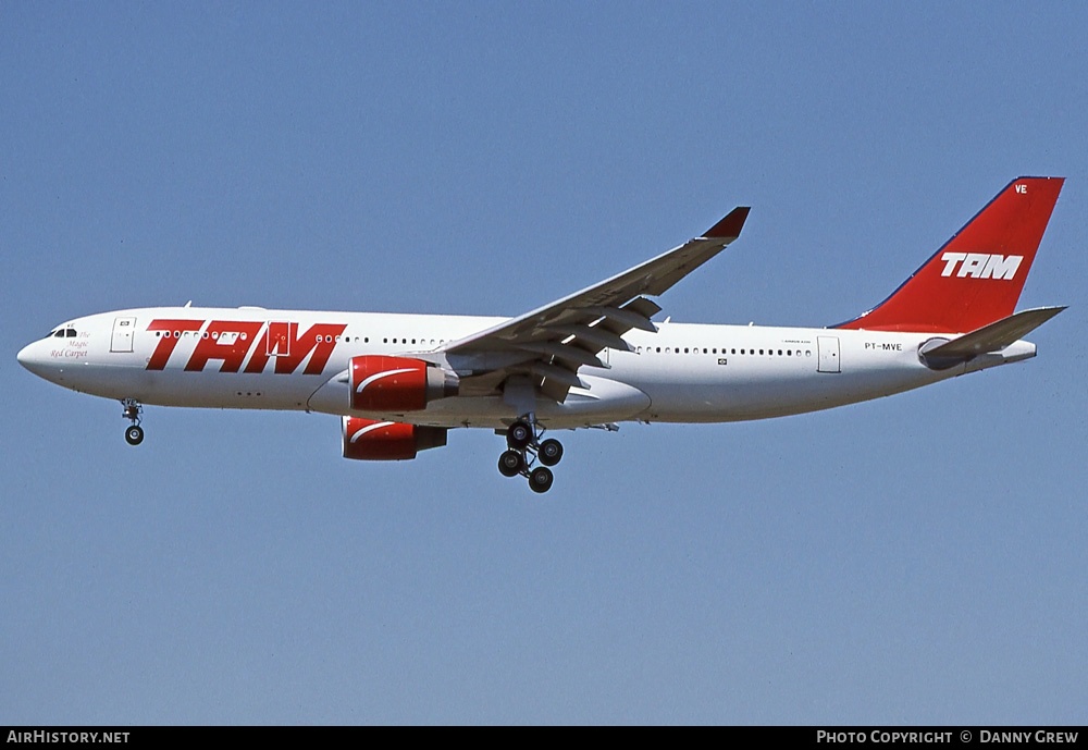 Aircraft Photo of PT-MVE | Airbus A330-223 | TAM Linhas Aéreas | AirHistory.net #302805