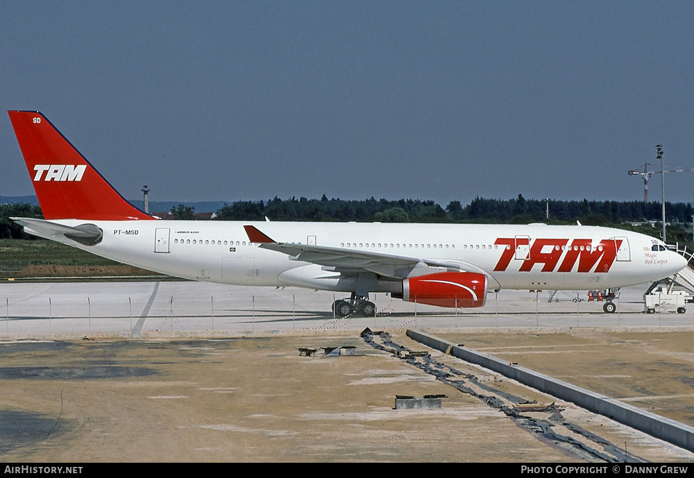 Aircraft Photo of PT-MSD | Airbus A330-243 | TAM Linhas Aéreas | AirHistory.net #302822