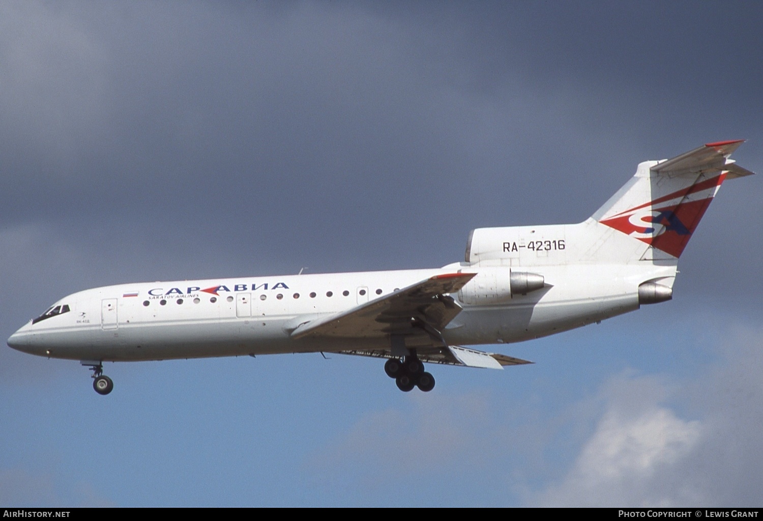Aircraft Photo of RA-42316 | Yakovlev Yak-42 | Sar Avia - Saratov Airlines | AirHistory.net #302835