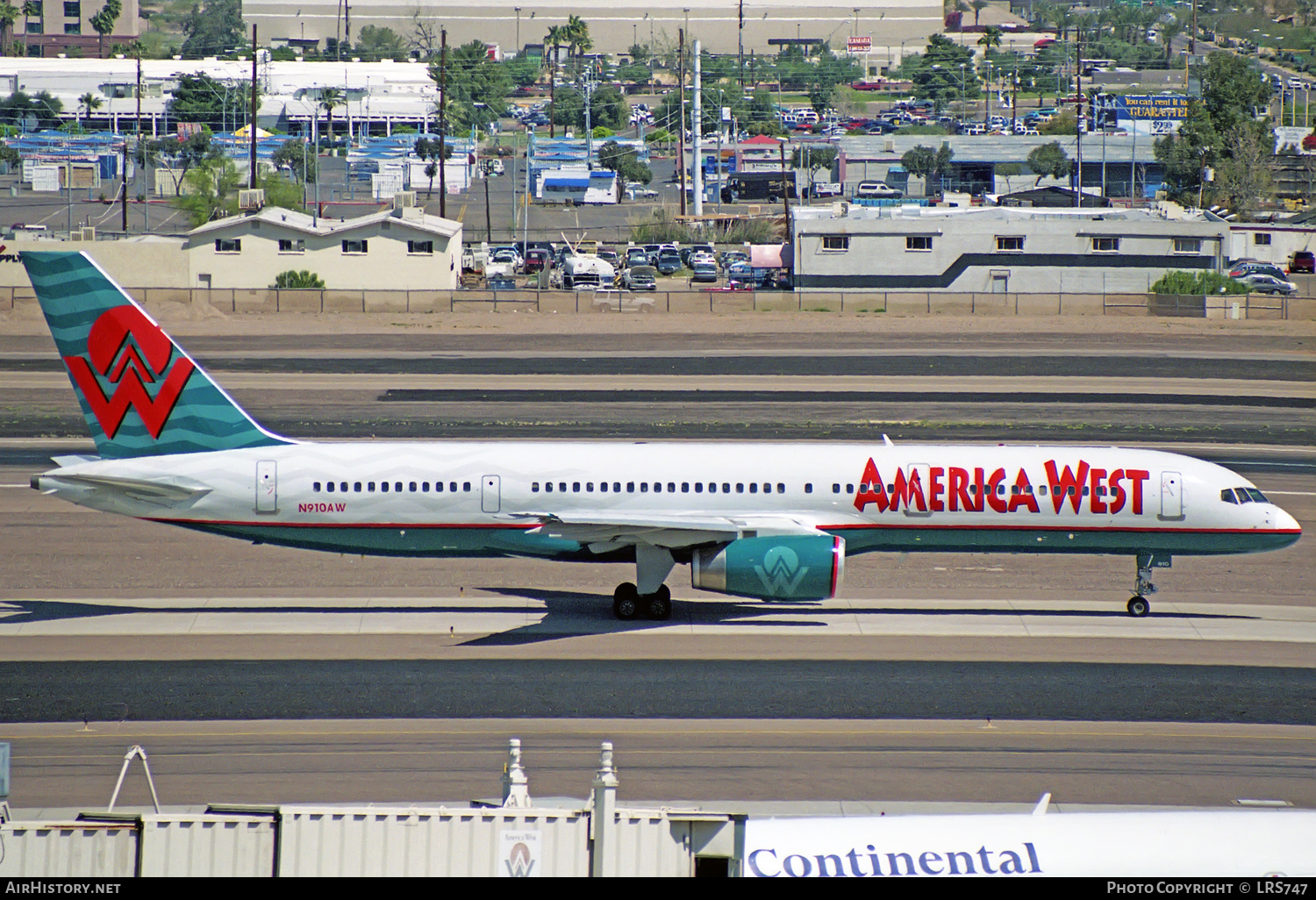 Aircraft Photo of N910AW | Boeing 757-2G7 | America West Airlines | AirHistory.net #302852