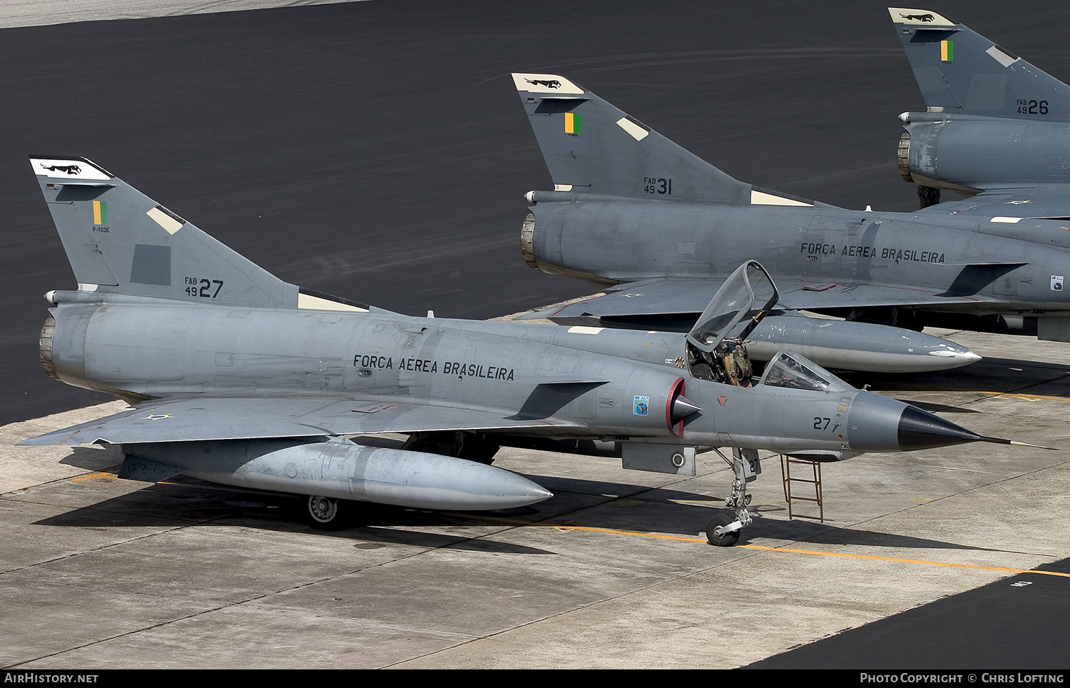 Aircraft Photo of 4927 / FAB49-27 | Dassault F-103E (Mirage IIIEBR) | Brazil - Air Force | AirHistory.net #302882
