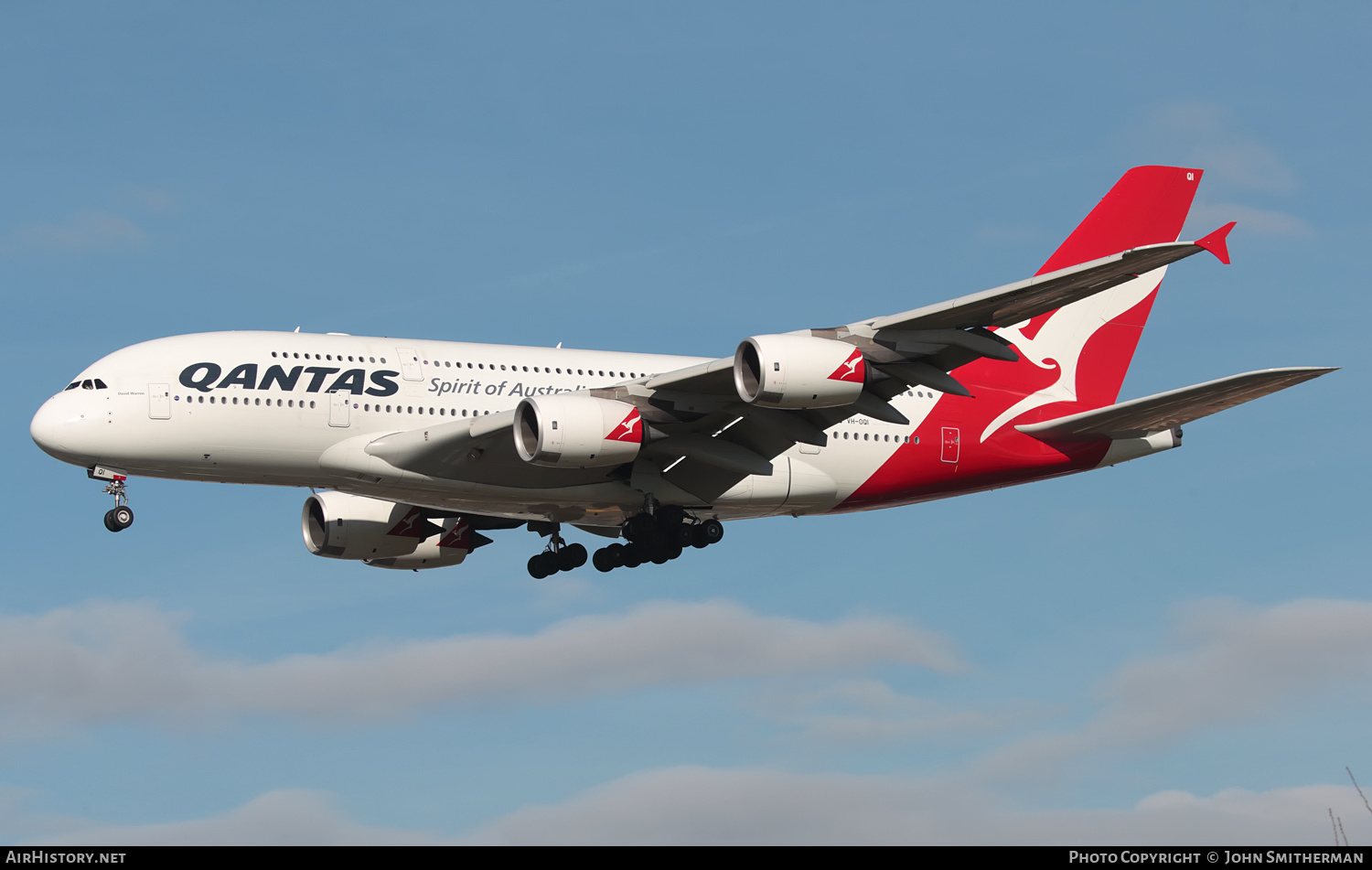 Aircraft Photo of VH-OQI | Airbus A380-842 | Qantas | AirHistory.net #302914