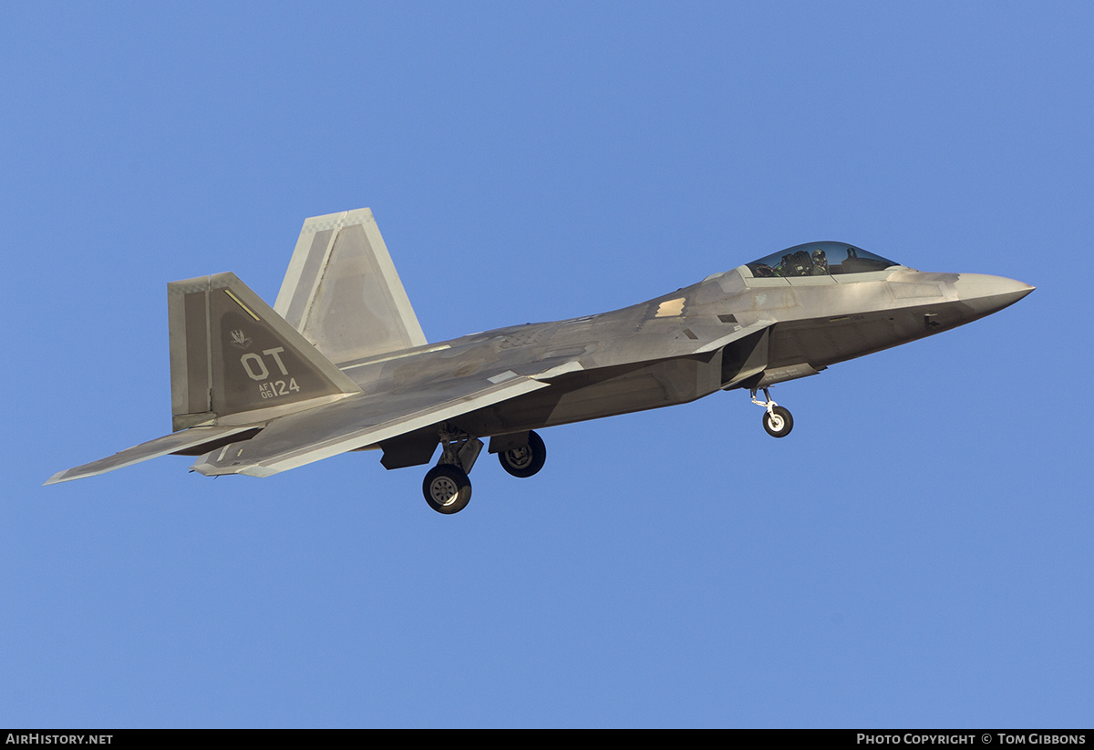 Aircraft Photo of 06-4124 / AF06-124 | Lockheed Martin F-22A Raptor | USA - Air Force | AirHistory.net #302979