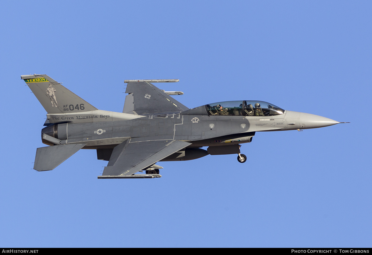 Aircraft Photo of 86-0046 / AF86-046 | General Dynamics F-16D Fighting Falcon | USA - Air Force | AirHistory.net #302983