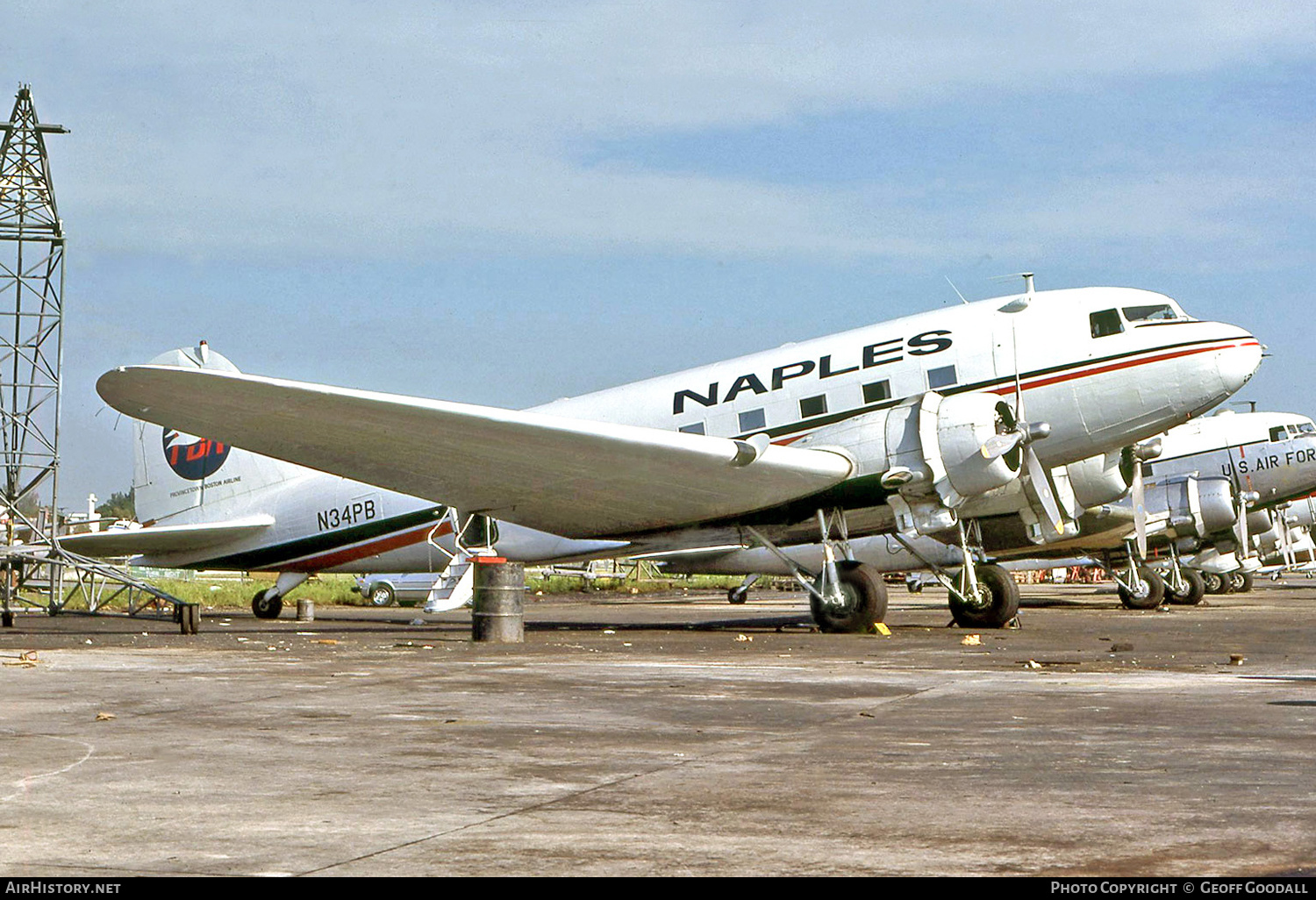 Aircraft Photo of N34PB | Douglas DC-3A | Naples Airlines & Provincetown-Boston Airline | AirHistory.net #303004