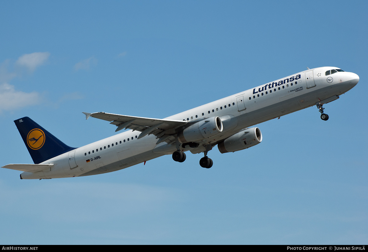 Aircraft Photo of D-AIRL | Airbus A321-131 | Lufthansa | AirHistory.net #303036