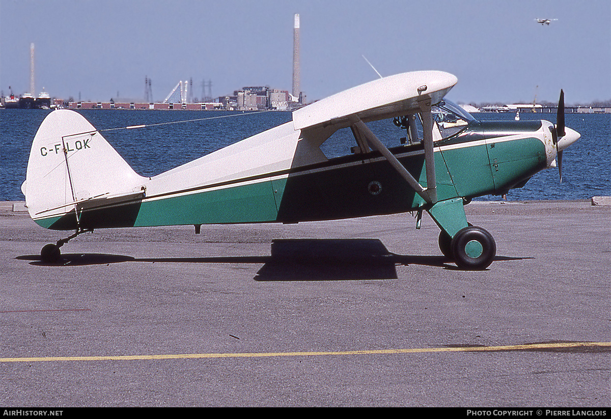 Aircraft Photo of C-FLQK | Piper PA-22/20-160 Pacer | AirHistory.net #303098