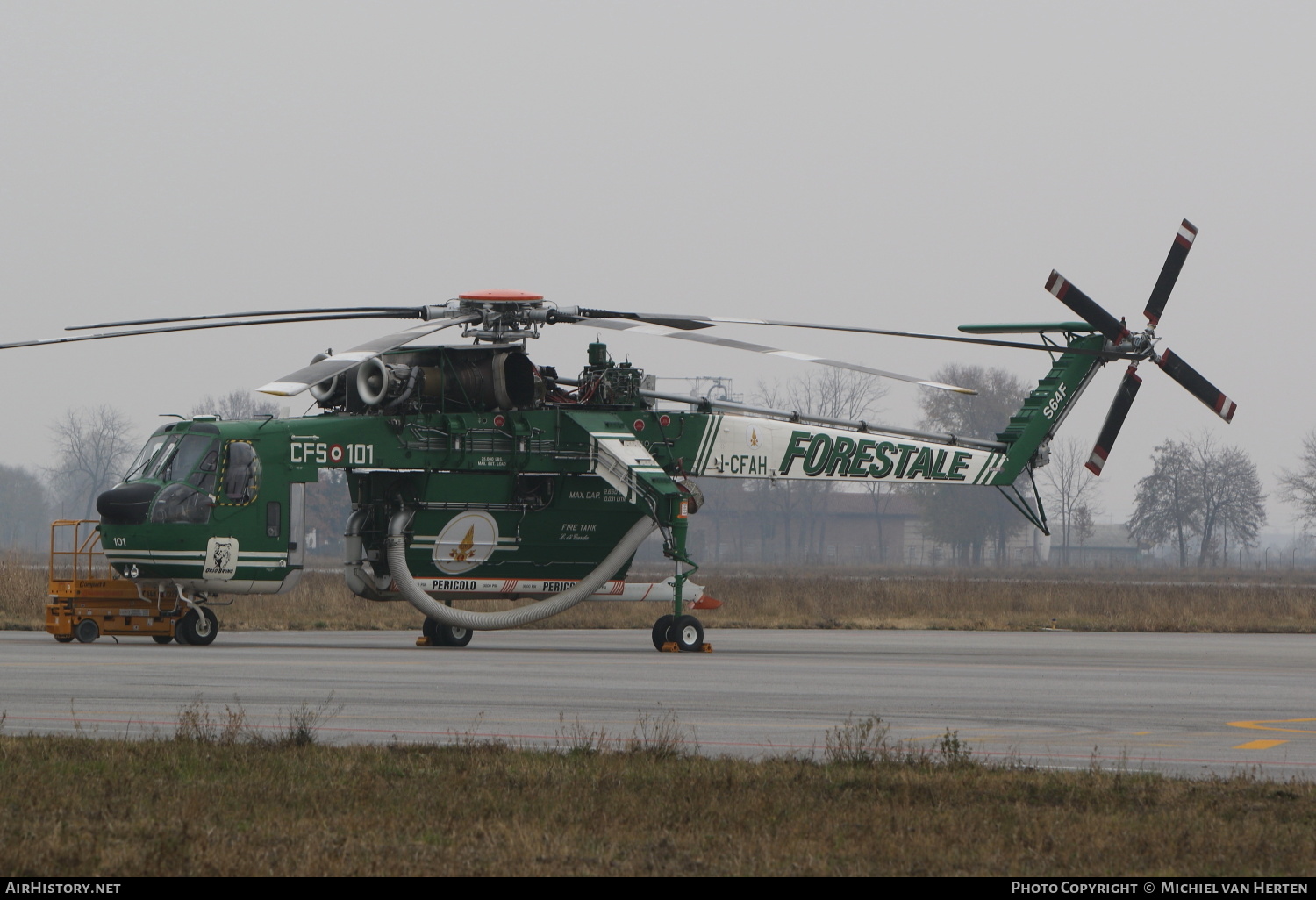 Aircraft Photo of I-CFAH | Sikorsky S-64F Skycrane | Italy - Corpo Forestale (CFS) | AirHistory.net #303138