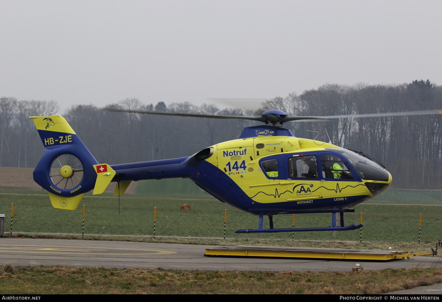 Aircraft Photo of HB-ZJE | Eurocopter EC-135P-1 | AAA - Alpine Air Ambulance | AirHistory.net #303139