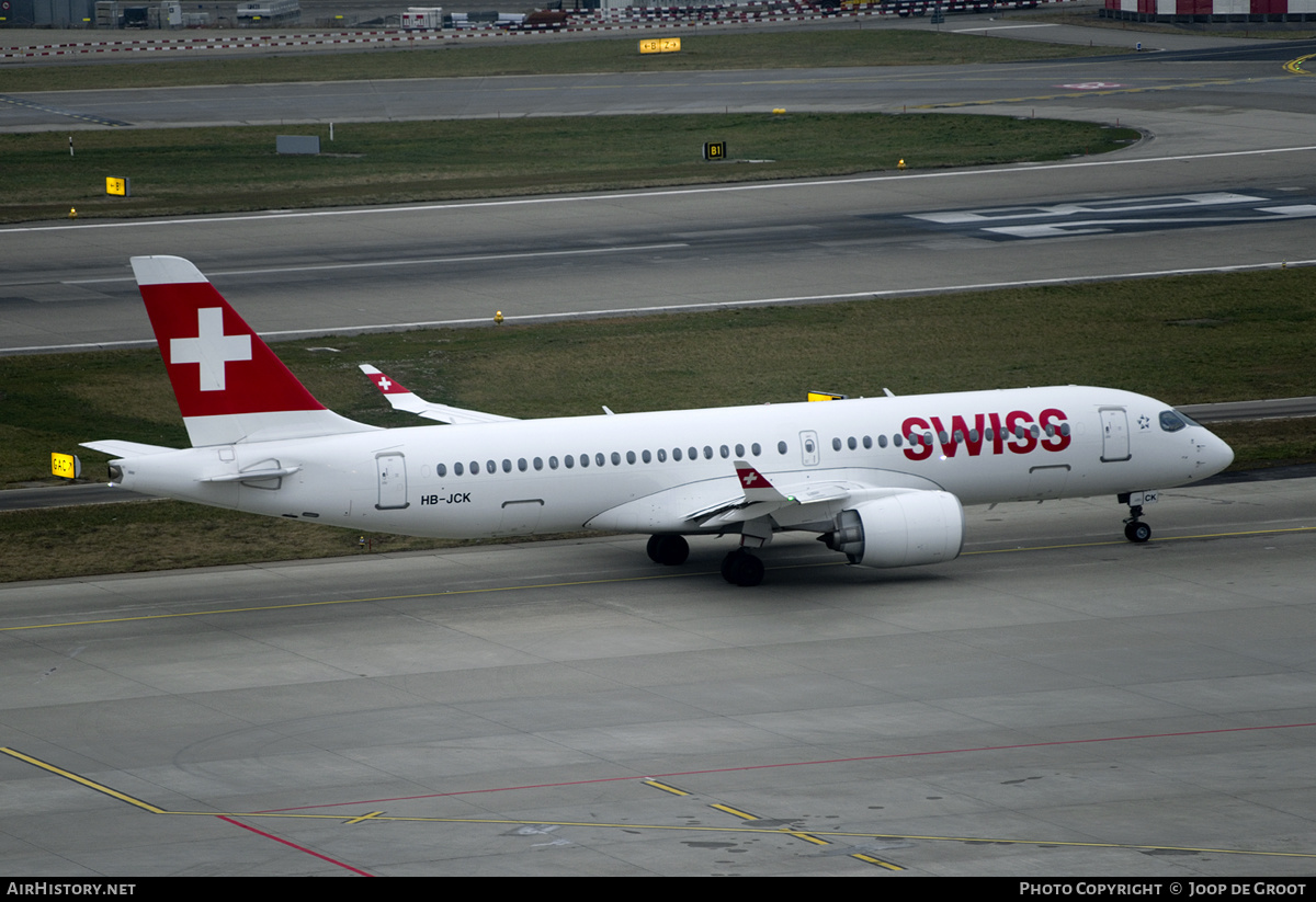 Aircraft Photo of HB-JCK | Bombardier CSeries CS300 (BD-500-1A11) | Swiss International Air Lines | AirHistory.net #303232