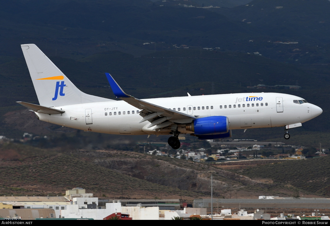 Aircraft Photo of OY-JTY | Boeing 737-7Q8 | Jettime | AirHistory.net #303254