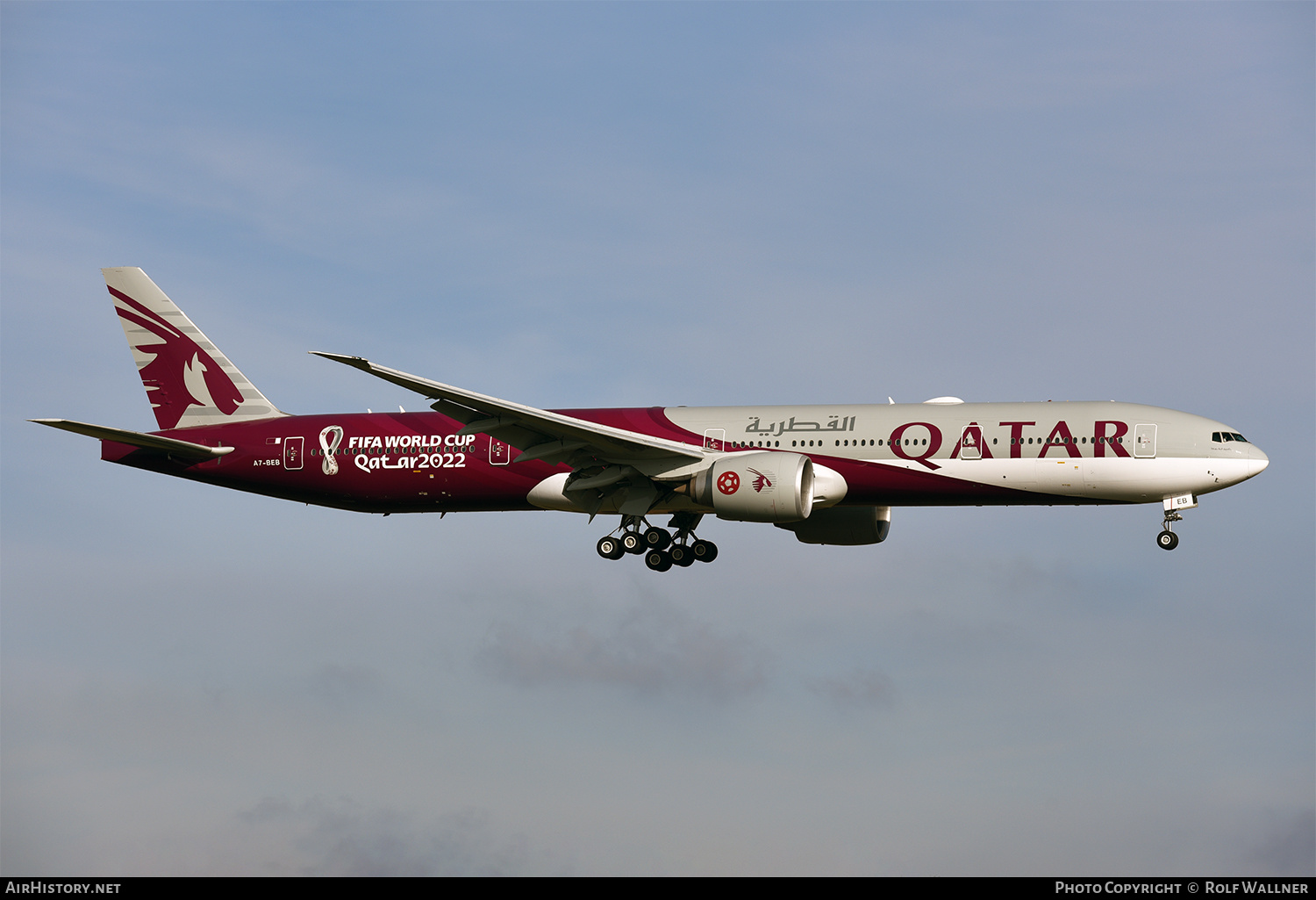 Aircraft Photo of A7-BEB | Boeing 777-3DZ/ER | Qatar Airways | AirHistory.net #303270