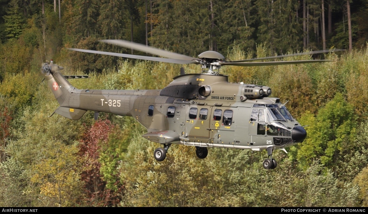 Aircraft Photo of T-325 | Aerospatiale TH06 Super Puma (AS-332M1) | Switzerland - Air Force | AirHistory.net #303293