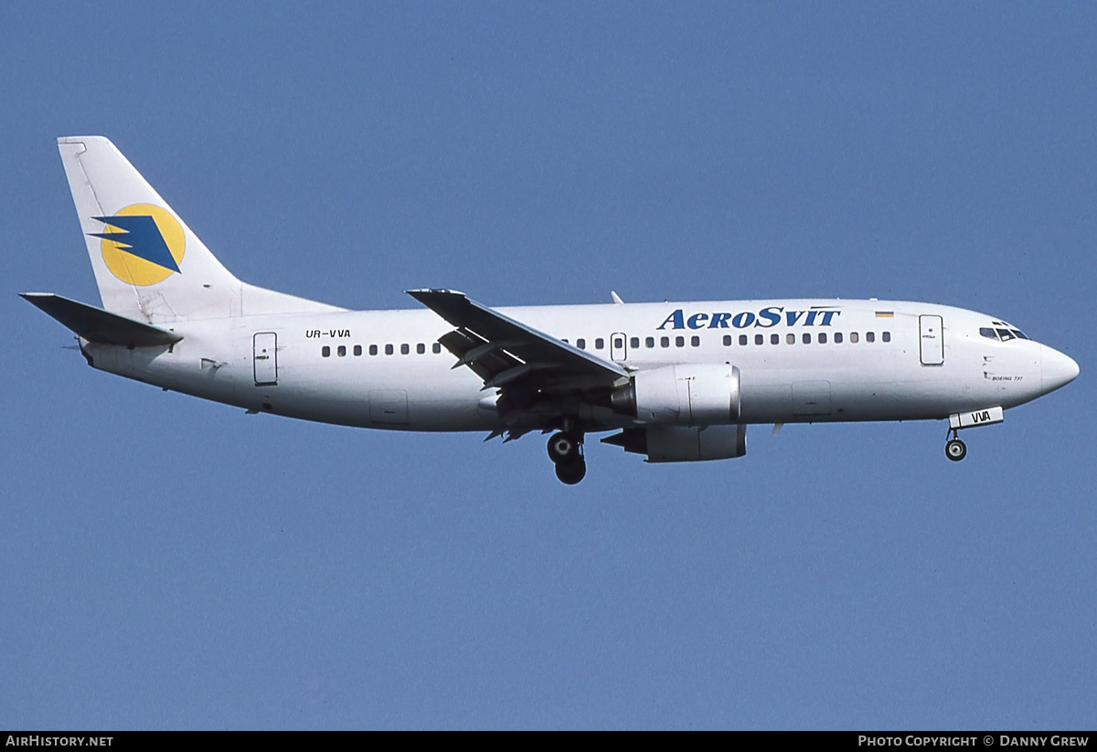 Aircraft Photo of UR-VVA | Boeing 737-3Q8 | AeroSvit Ukrainian Airlines | AirHistory.net #303297