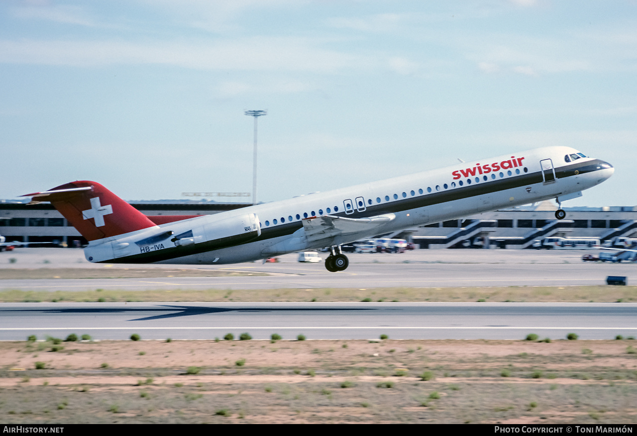Aircraft Photo of HB-IVA | Fokker 100 (F28-0100) | Swissair | AirHistory.net #303319
