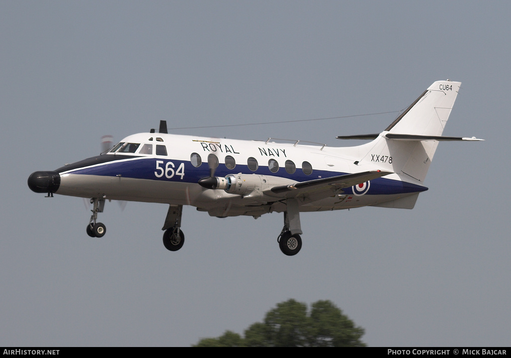 Aircraft Photo of XX478 | Scottish Aviation HP-137 Jetstream T2 | UK - Navy | AirHistory.net #303358