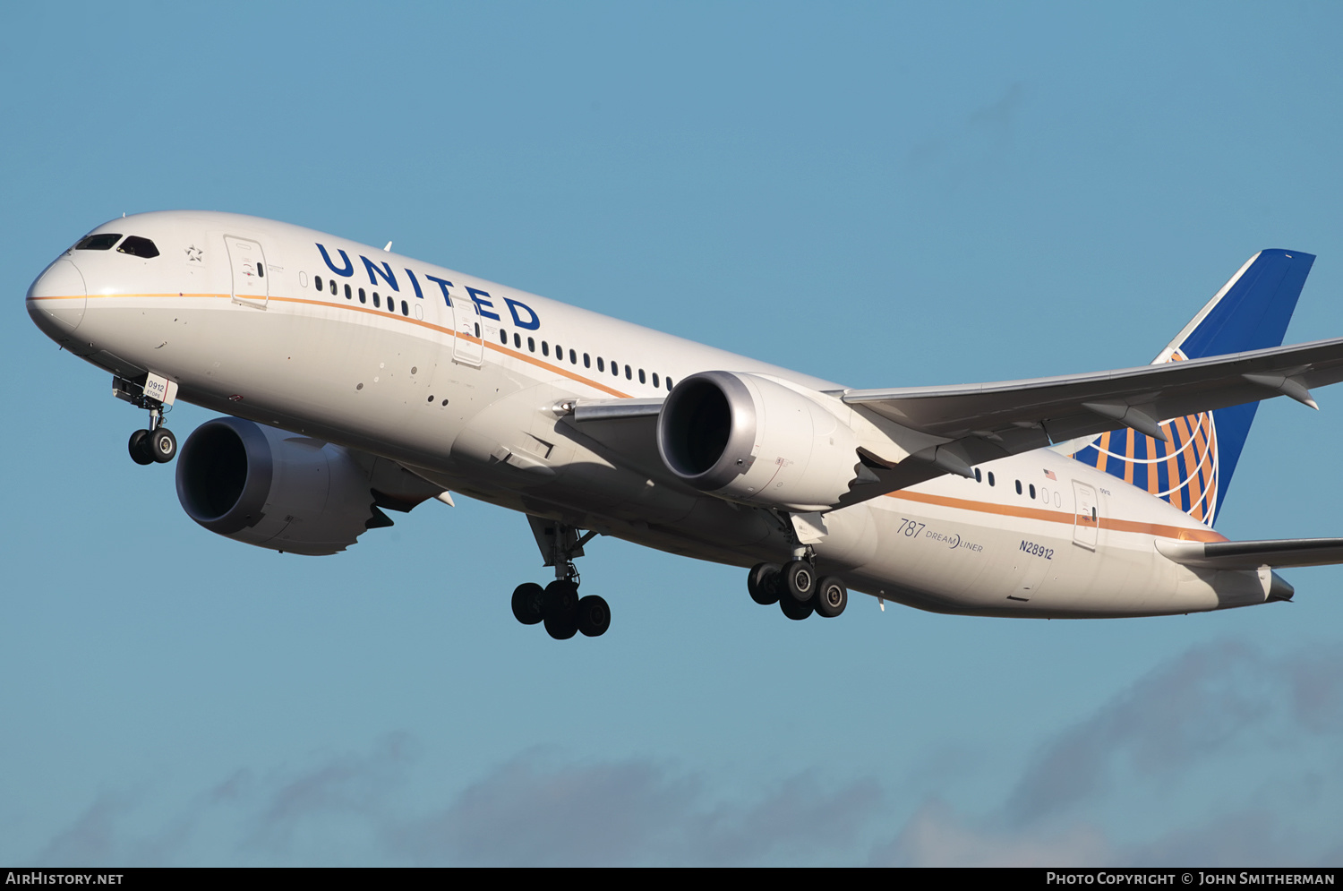 Aircraft Photo of N28912 | Boeing 787-8 Dreamliner | United Airlines | AirHistory.net #303369