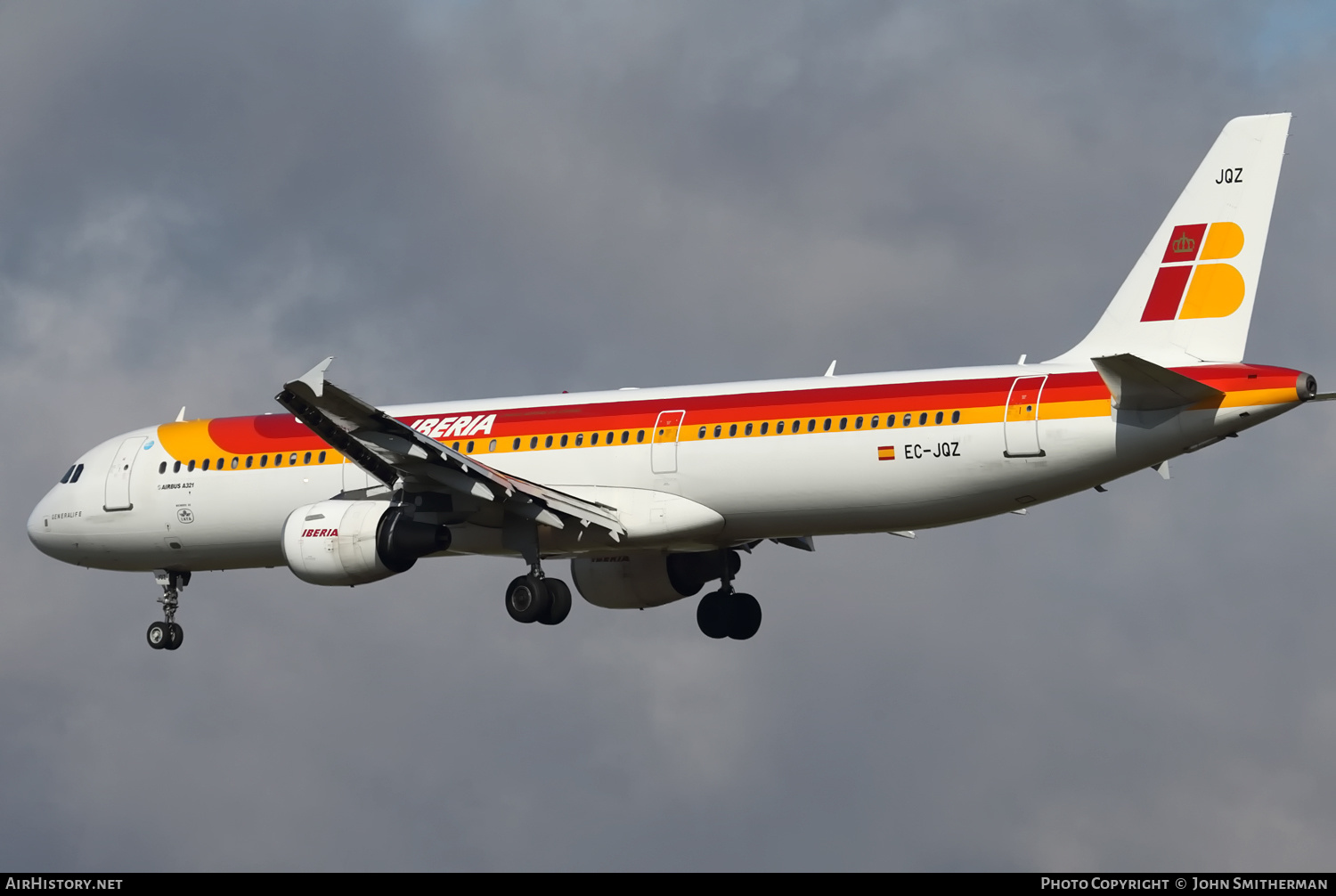 Aircraft Photo of EC-JQZ | Airbus A321-211 | Iberia | AirHistory.net #303379