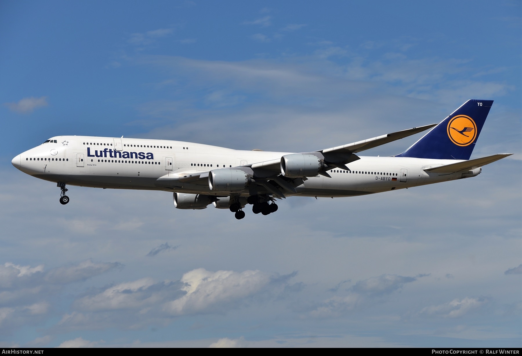 Aircraft Photo of D-ABYO | Boeing 747-830 | Lufthansa | AirHistory.net #303482